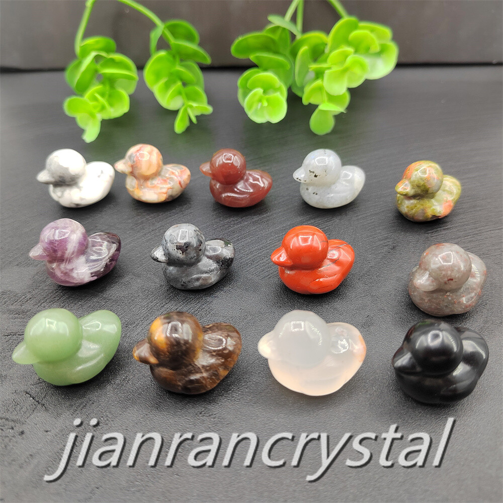 50pcs Mix Natural Quartz Crystal Duck Skull Carved Animal Skull Wholesale