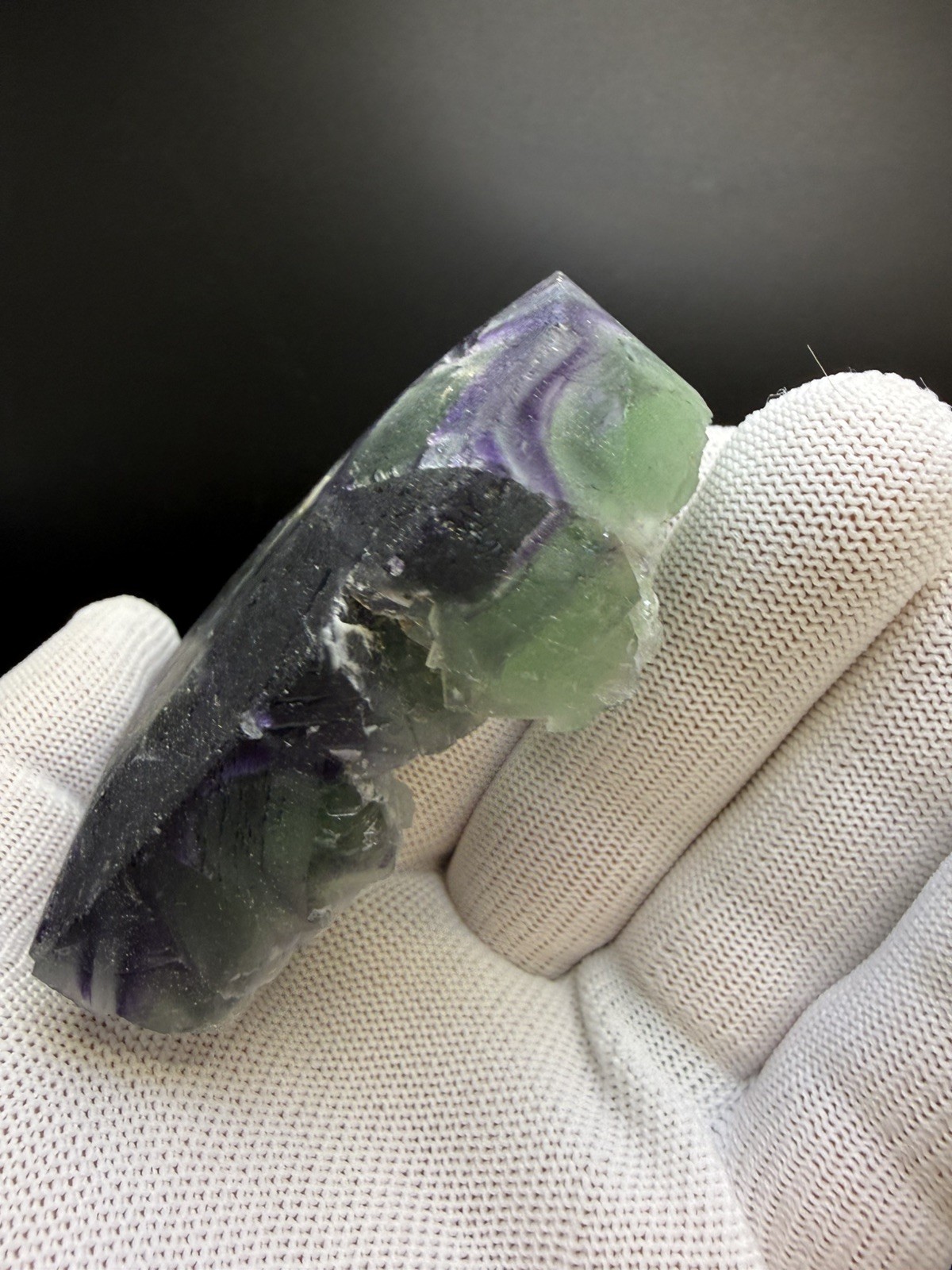 Multi-Colored Natural Rough Faced Fluorite Heart Specimen! Minerals, Crystals!