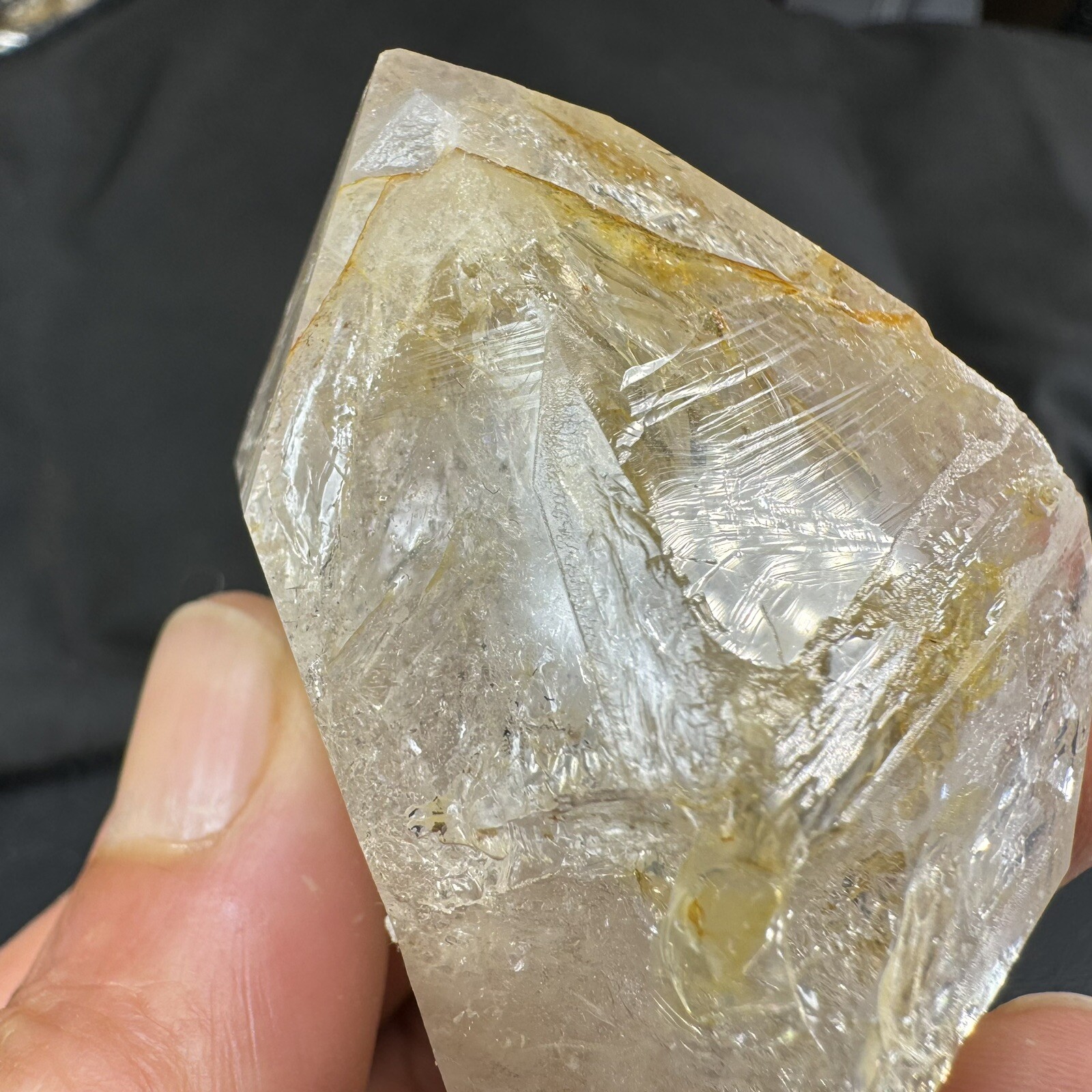Herkimer Diamond Quartz Crystal Point / from New York