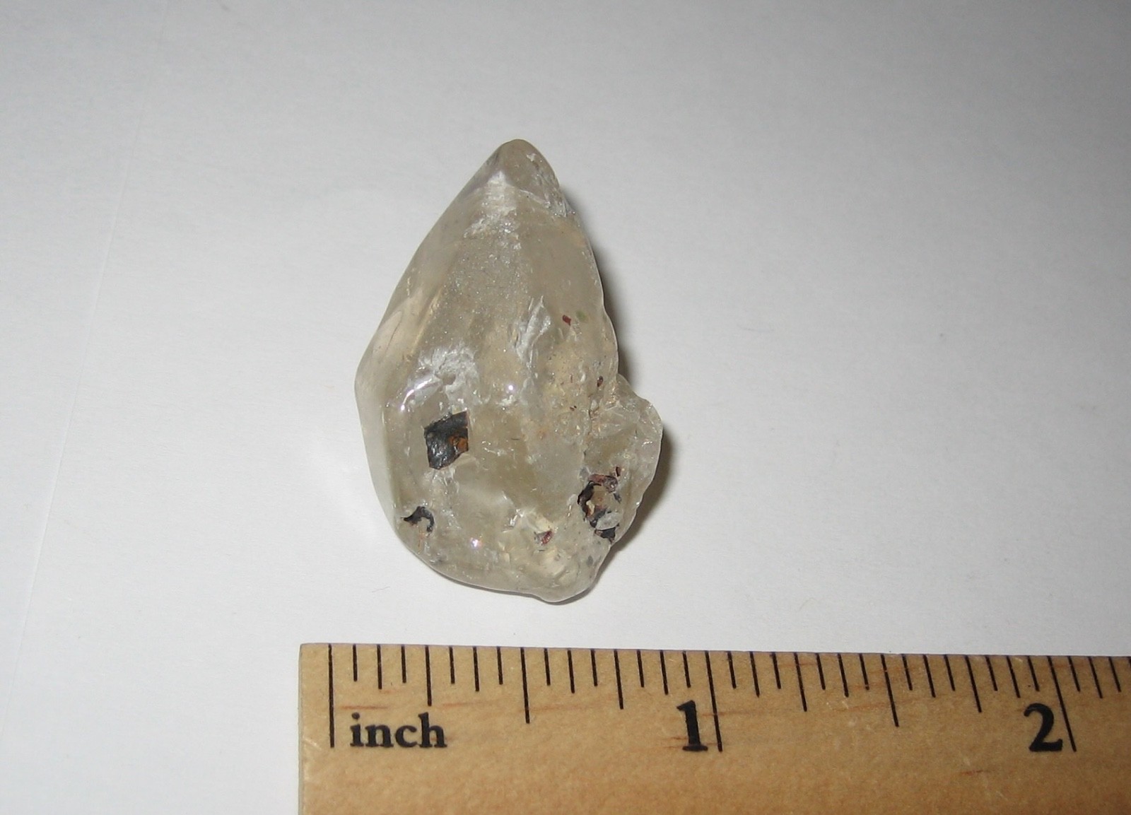 1.25″ TUMBLED POLISHED NATURAL GOLDEN AZEZTULITE CRYSTAL POINT NC USA ~ 11.5g *1