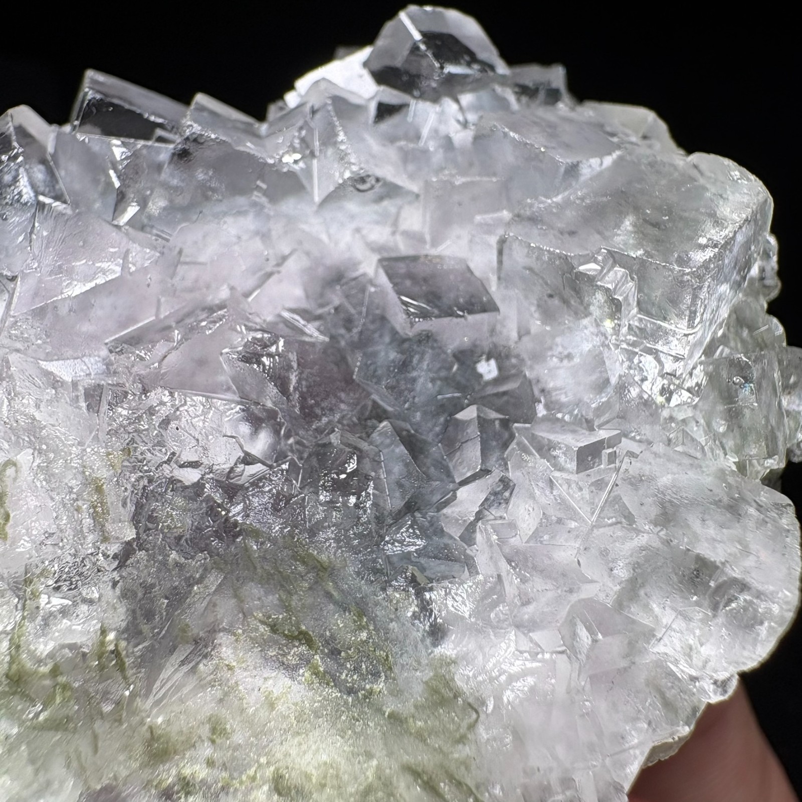 AAA+ Water-Clear Cubic Fluorite Cluster Specimen Natural Crystal Raw Mineral