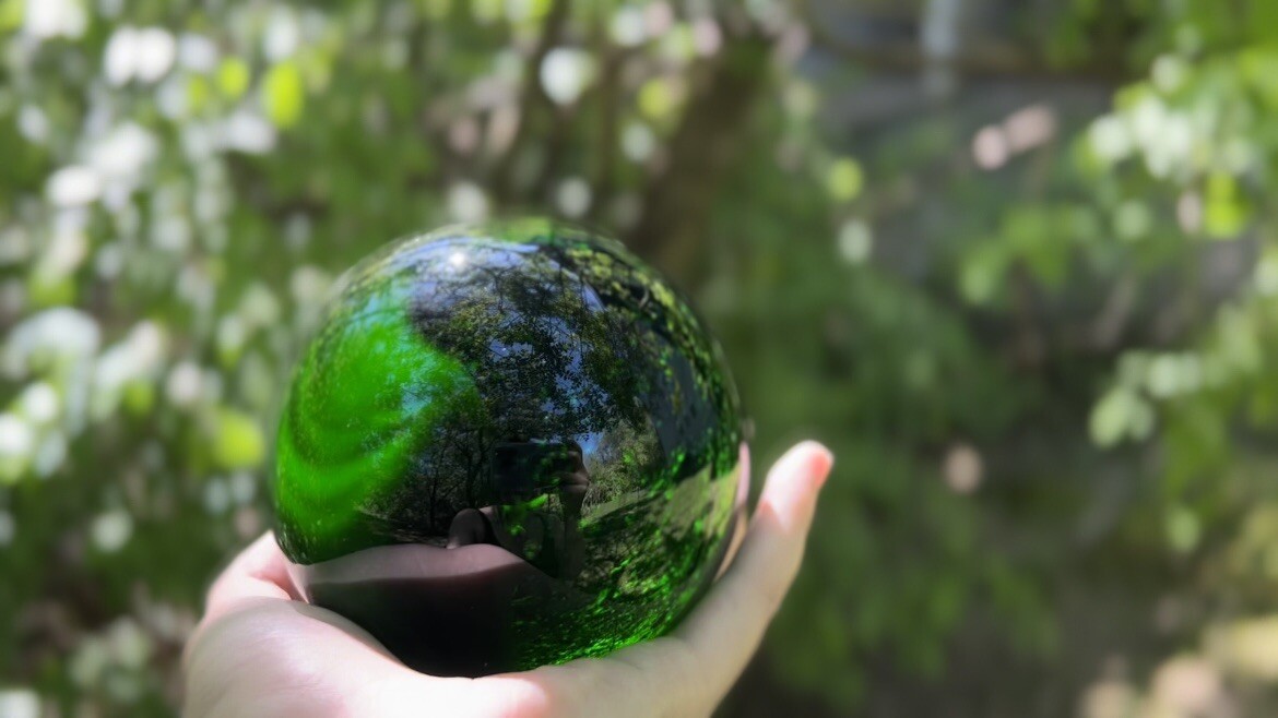 Crystal ball（K9），Green，100mm（3.94inch）in diameter