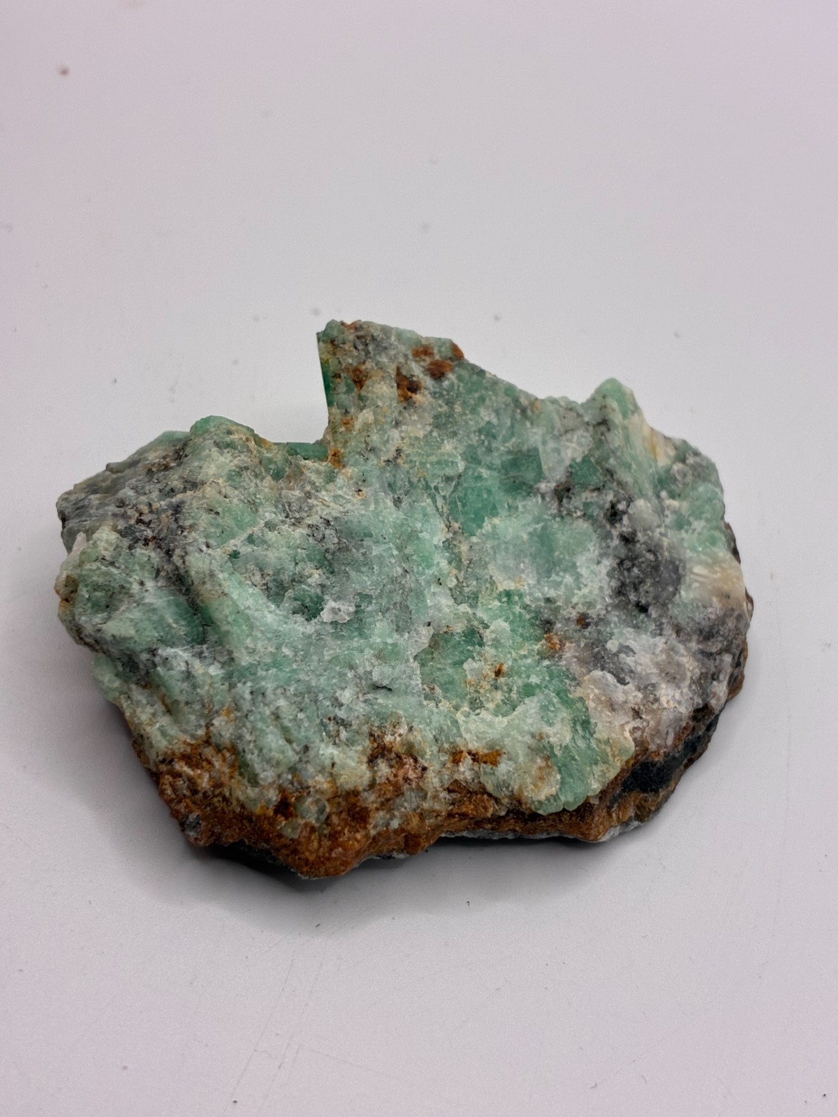 Rough Crystal Colombian Emerald Raw Matrix Collector Piece, Natural Not treament