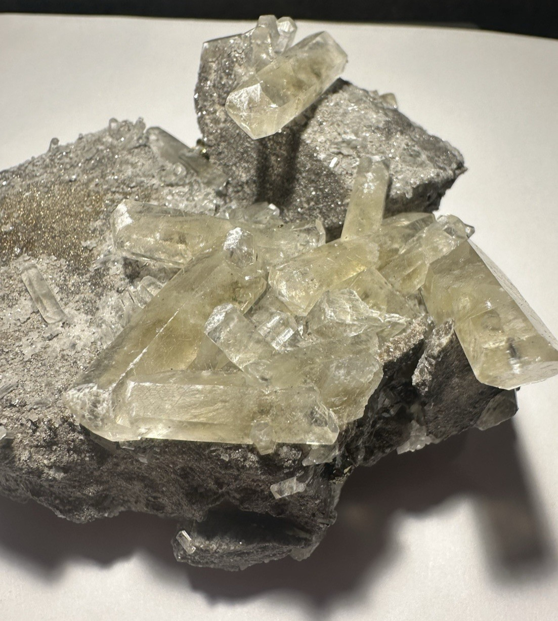 205 gm Golden Dogtooth Calcite Dog Tooth Crystals Sweetwater Mine Missouri!!!