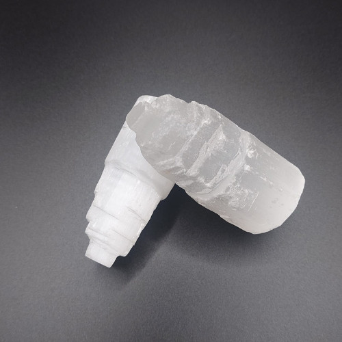Selenite Natural Tower USB LED Healing Crystal Night Light Decor Lamp UK Stock