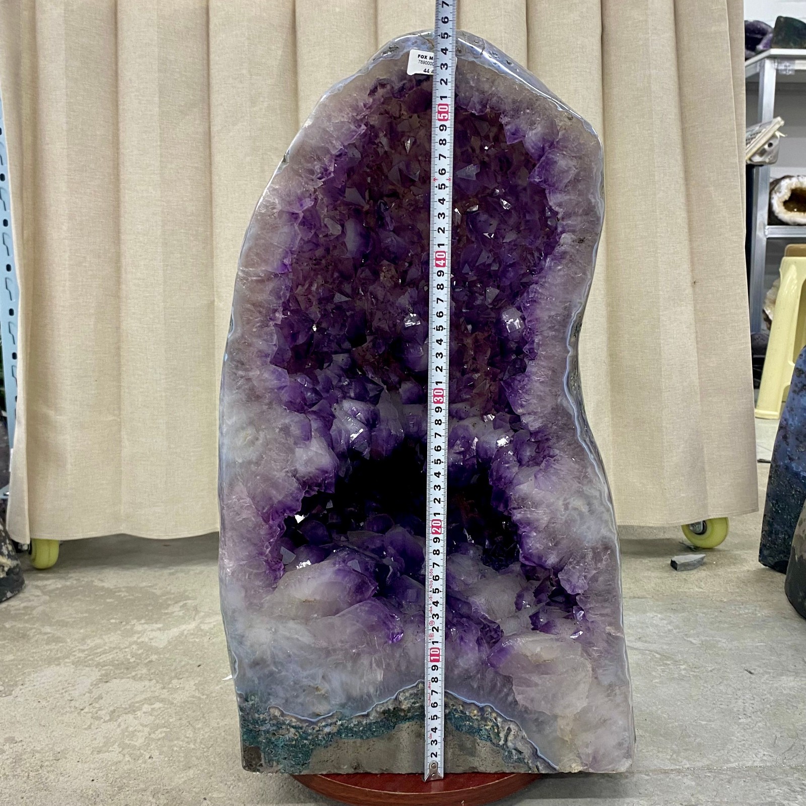 97.86LB Natural agate Amethyst geode quartz cluster crystal Cathedral specimen
