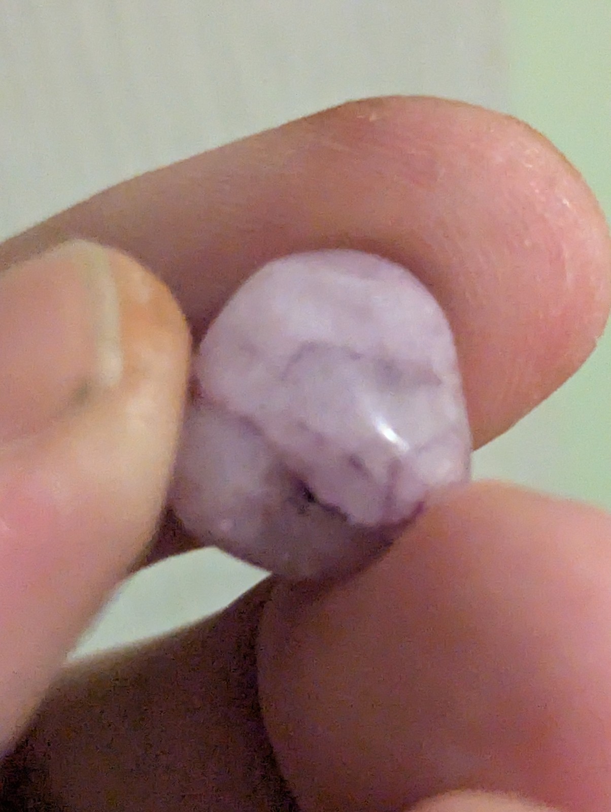 Small Light Purple/Lilac Tumbled Stone Likely From My 25-30 Year Old Collection