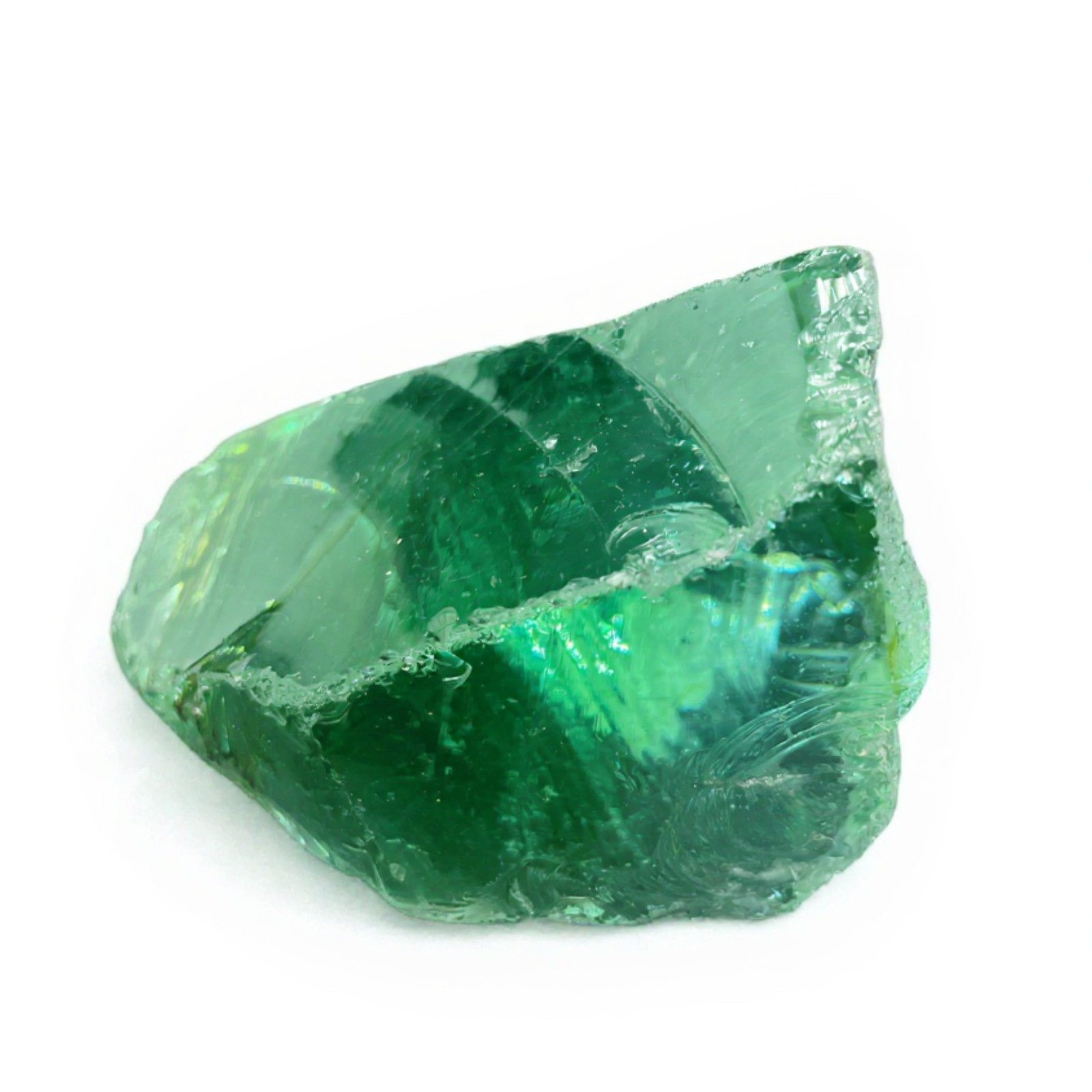 Premium Large Raw Green Obsidian Stone 1050-1200 CT– Crystal for Home Décor