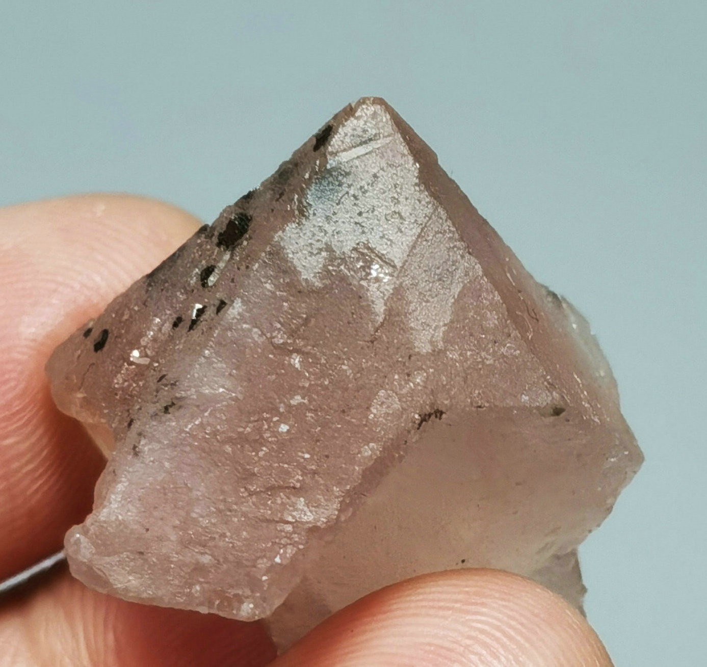 Rare Natural Pink Octagonal Fluorite Mineral Specimen China