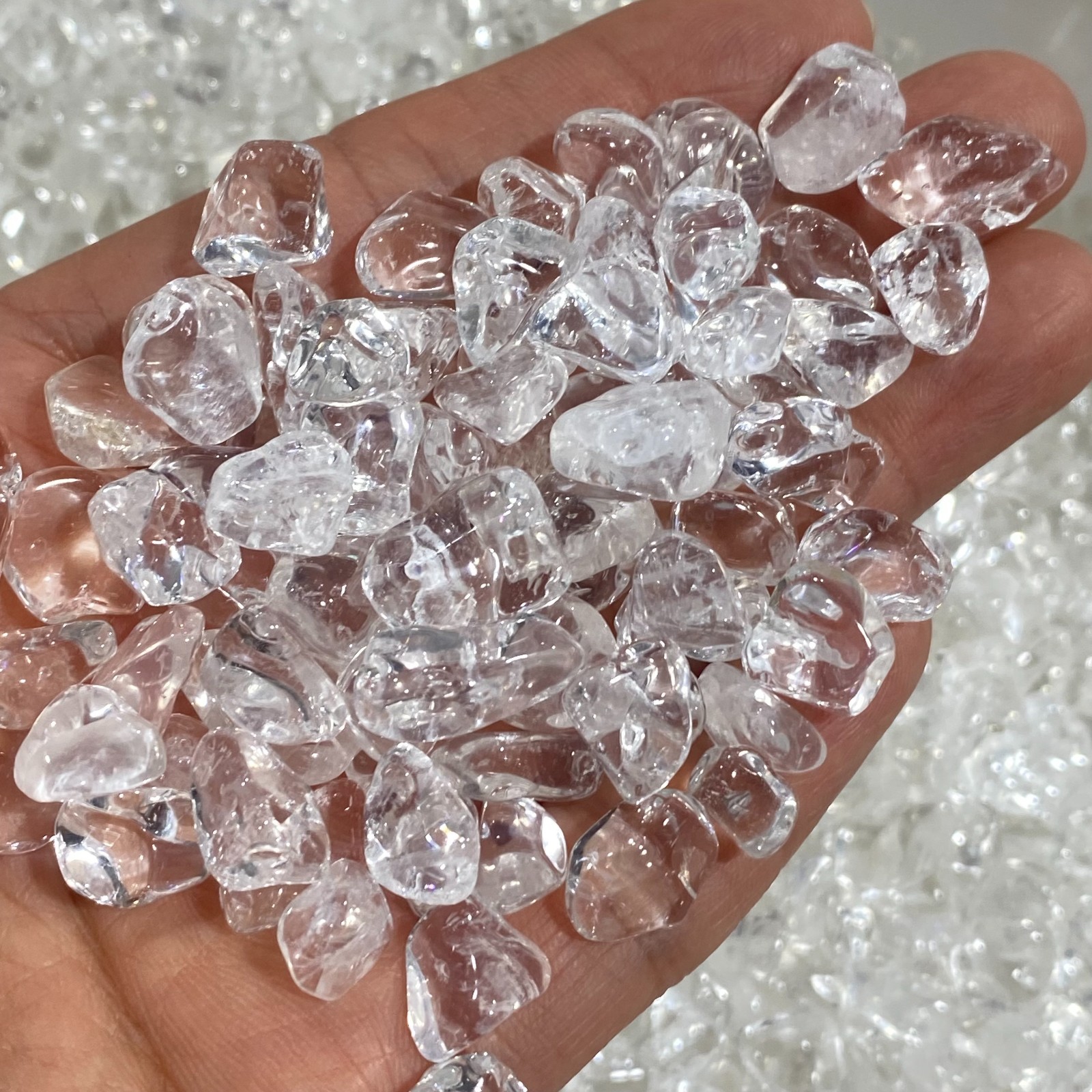 100g Natural White Clear Quartz Crystal Stones Irregular Aquariu Home Decor