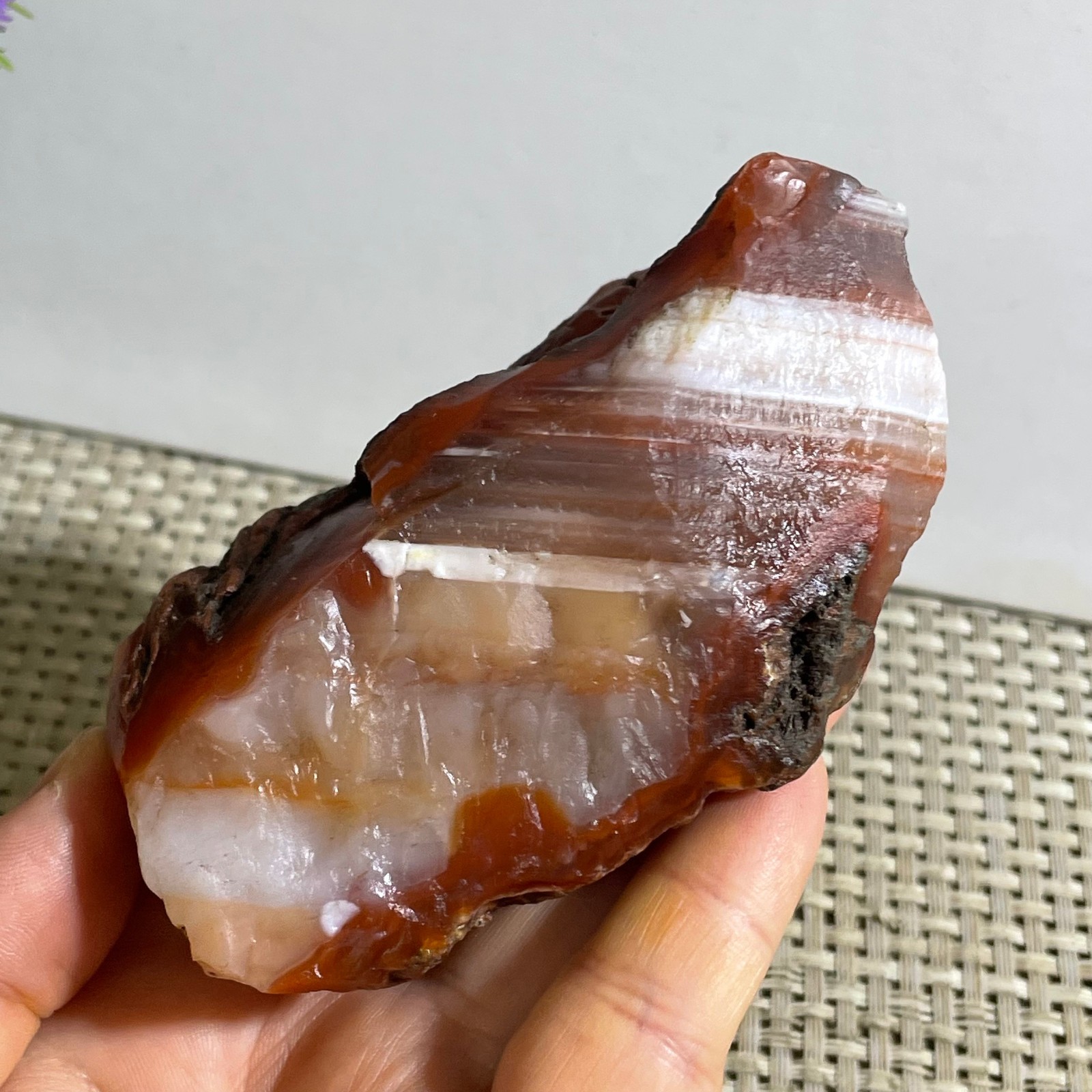 298g Raw Carnelian Stone Rough Red Agate Gemstone Mineral Specimen