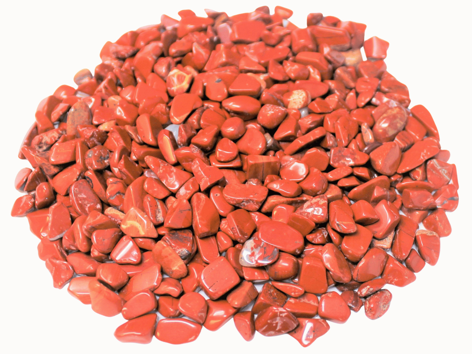 Red Jasper Semi Tumbled Gemstone Mini Chips 3-8 mm, ‘A’ Grade Wholesale Bulk Lot