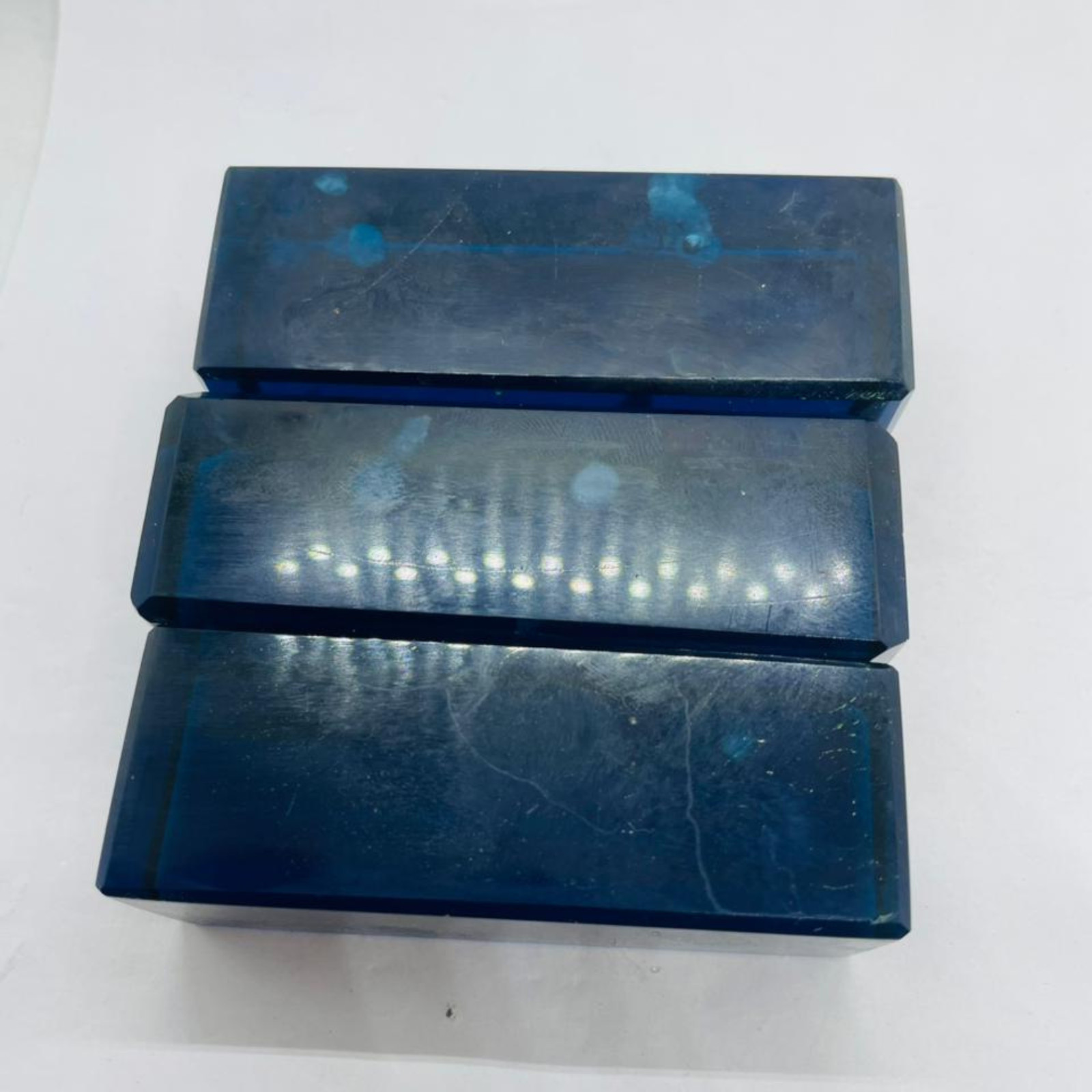 Blue Obsidian Slice Lab Created 425-525 Carat | Rough Obsidian Slab for Jewelry