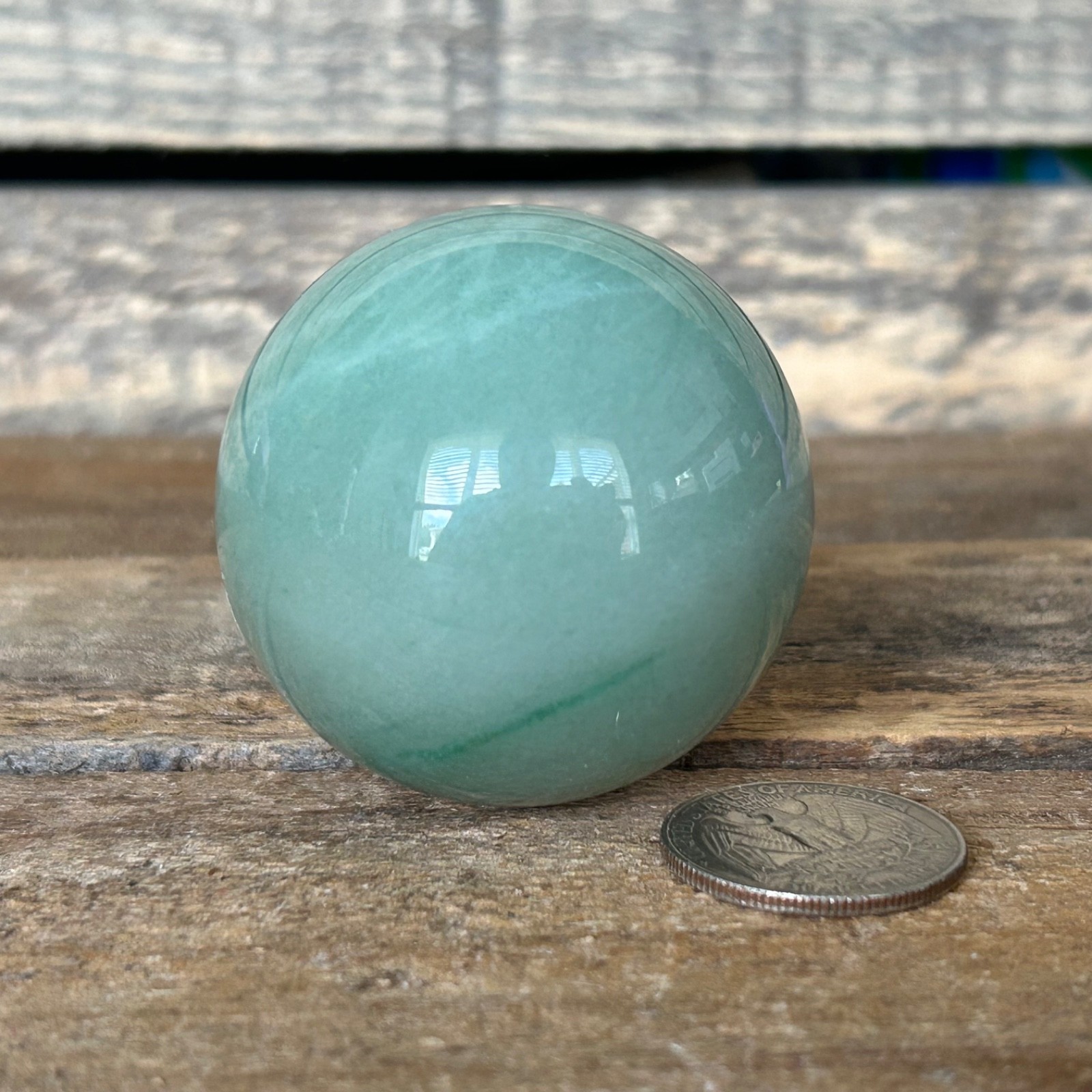 Green Aventurine Sphere 50mm Crystal Ball Polished Healing Stone