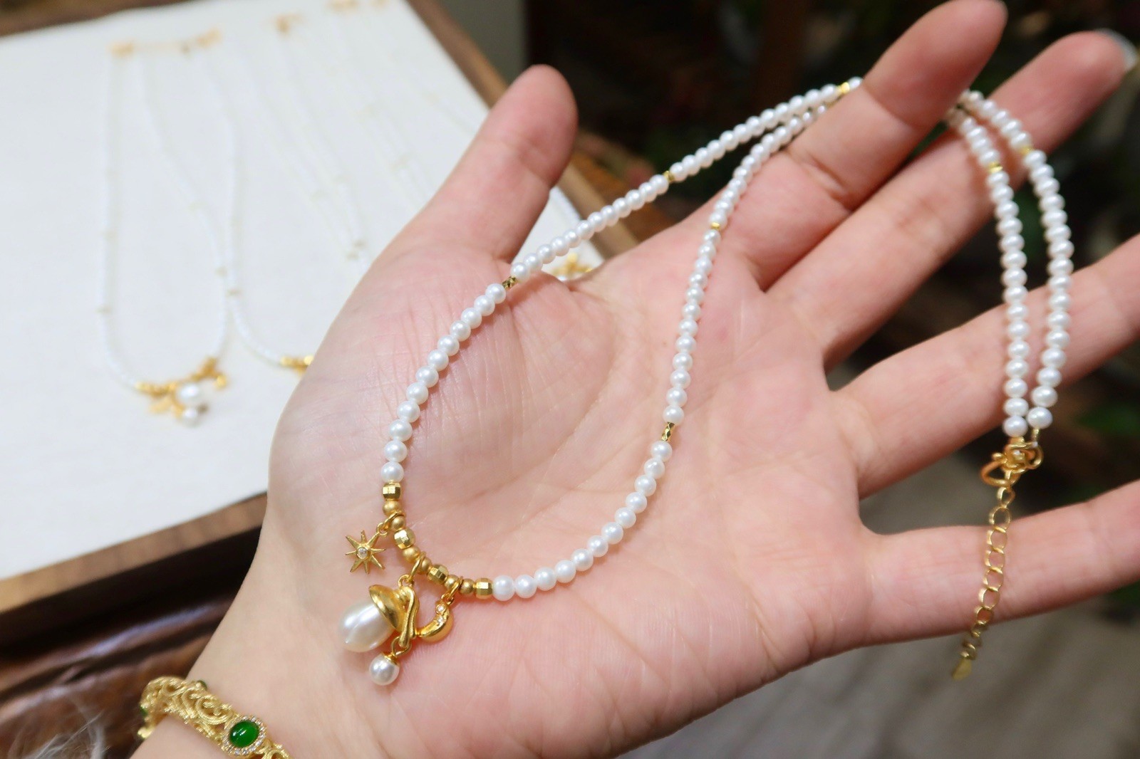 Natural Pearl Choker 3.2mm