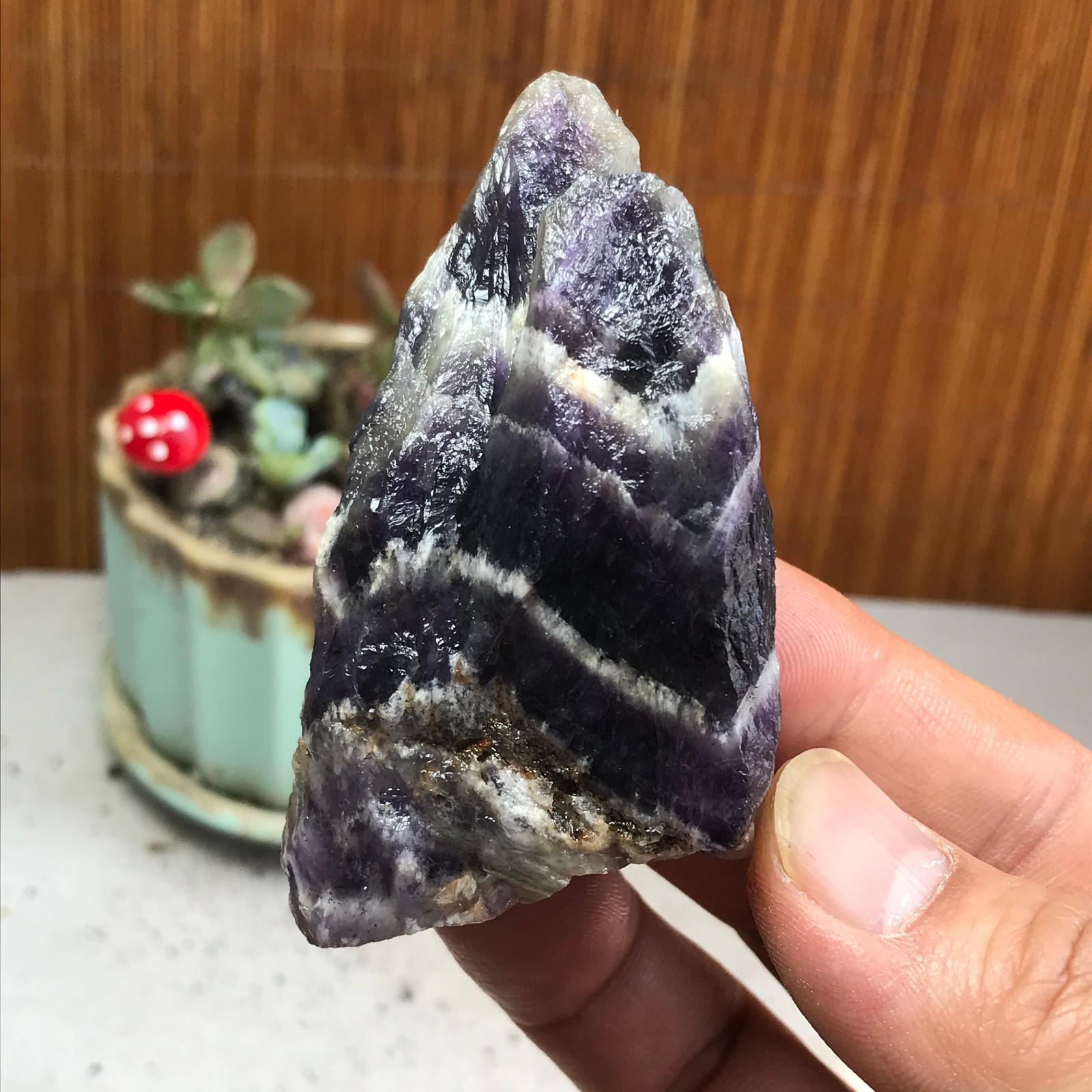78-40-26mm Natural Dreamy amethyst Crystal gemstone Rough Mineral Specimen A4776