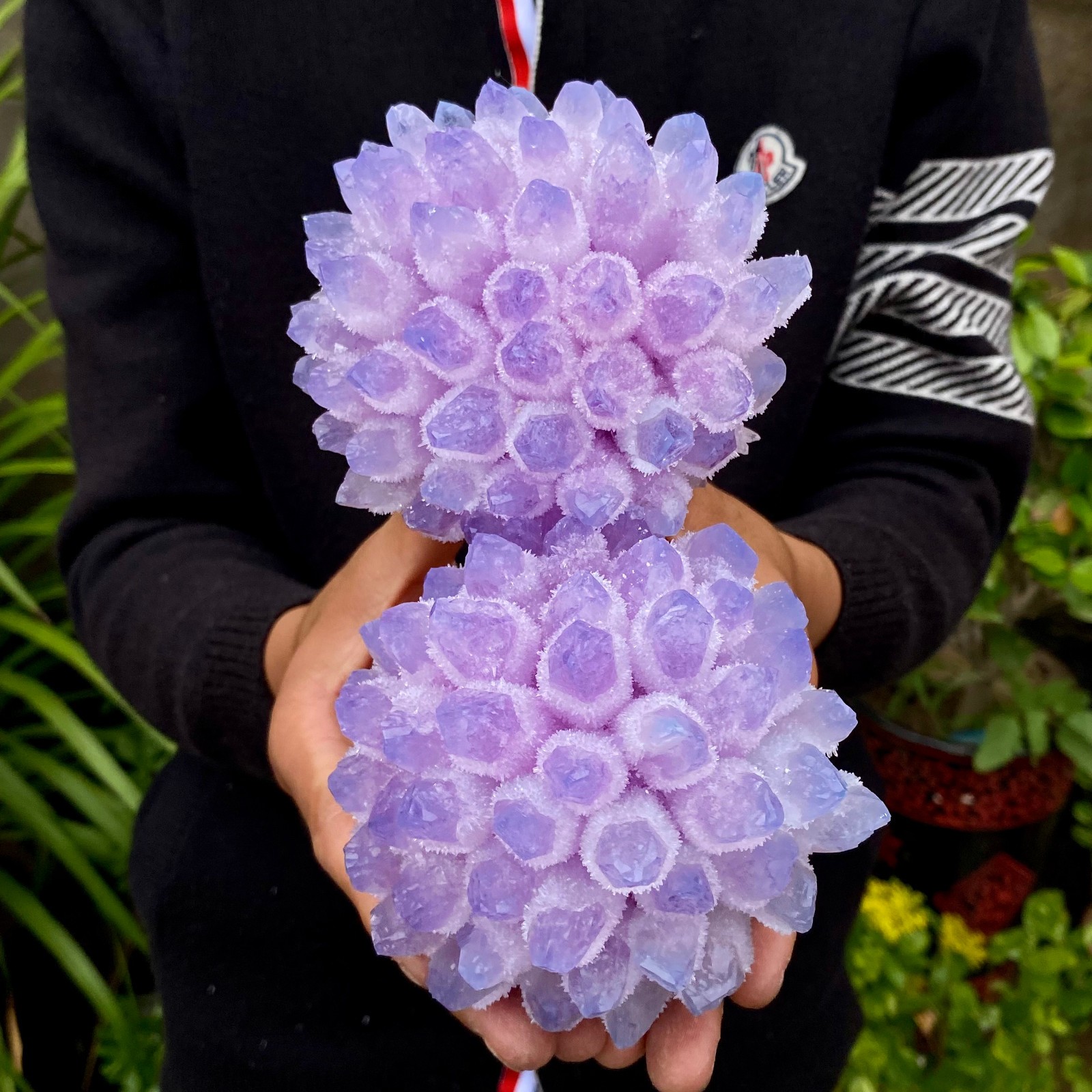 3.7LB New Find Pink Phantom Quartz Crystal Cluster Mineral Specimen Healing