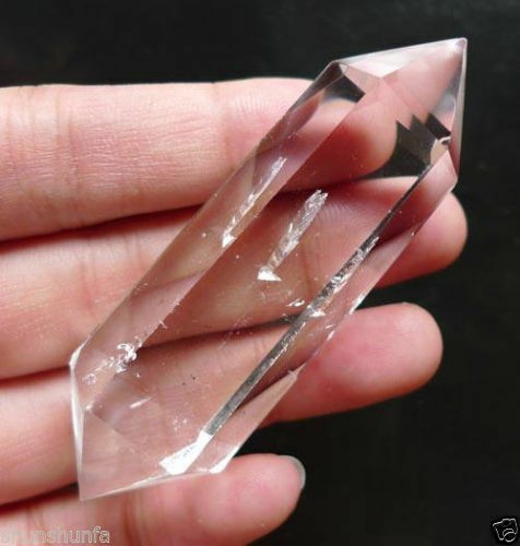 5-6cm AAA 100% Natural Crystal Rock DT Wand Point Healing 2cm Diameter
