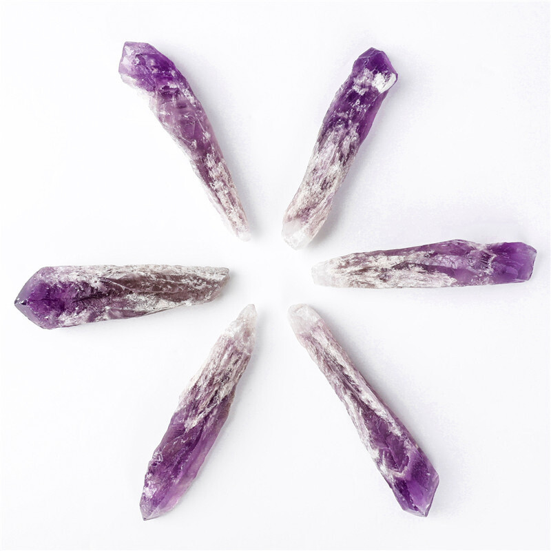 1Pcs Natural Amethyst Cluster Quartz Geode Druzy Stone Crystal Gem Wand Scepter