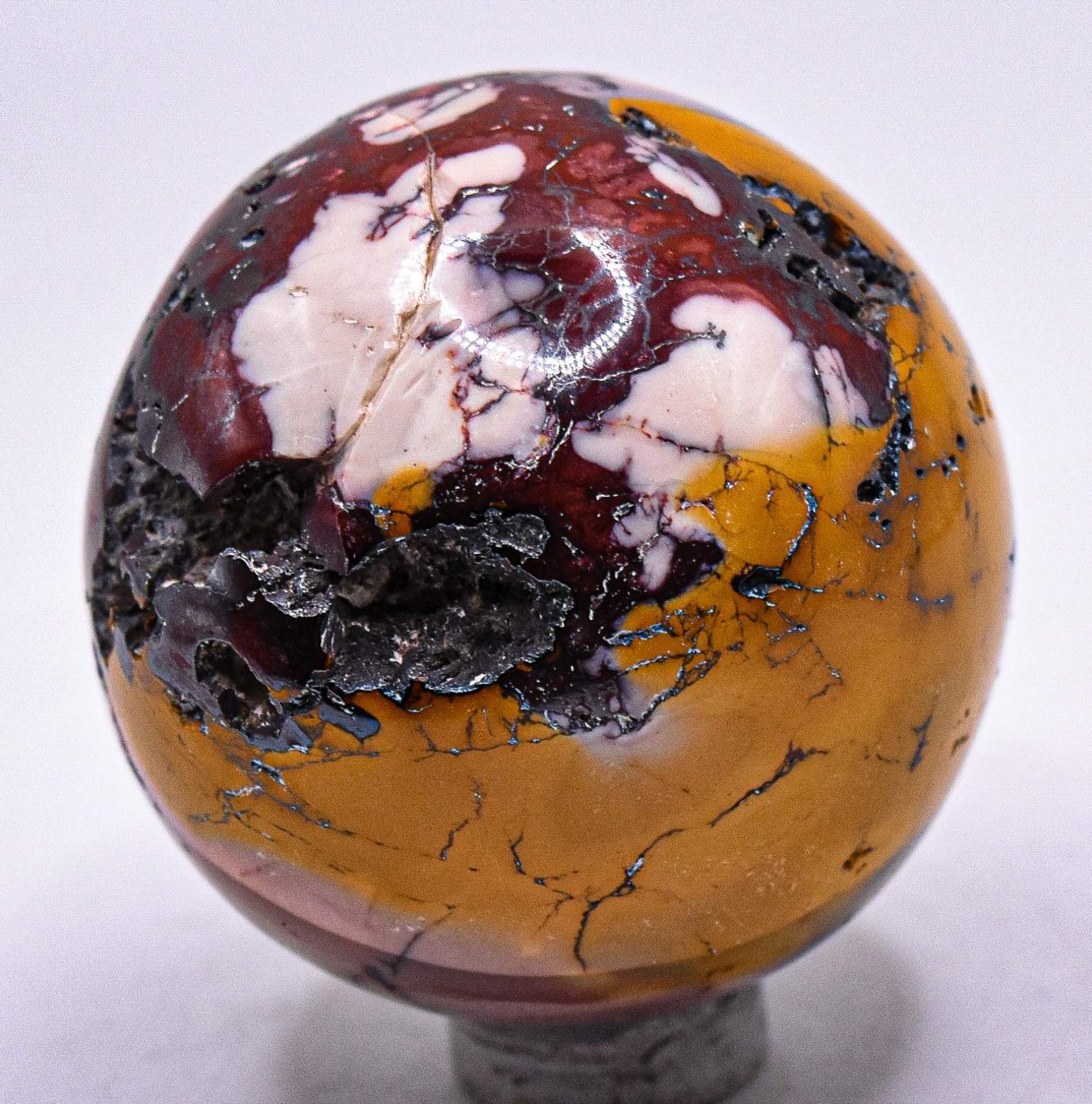 45mm 120g Mookaite Jasper Sphere Polished Natural Crystal Mineral Ball Australia