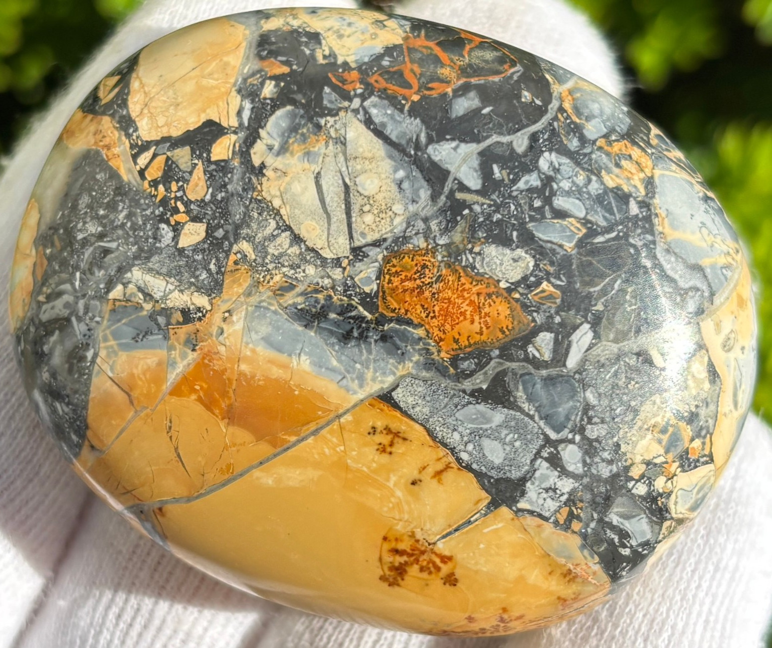 USA SALE SEE VIDEO 195g LOT MALIGANO JASPER PALMSTONES PALM STONES PALM STONE