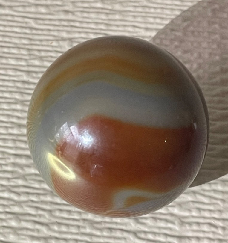 Hand Faceted Polished 45 mm Banded Agate Sphere