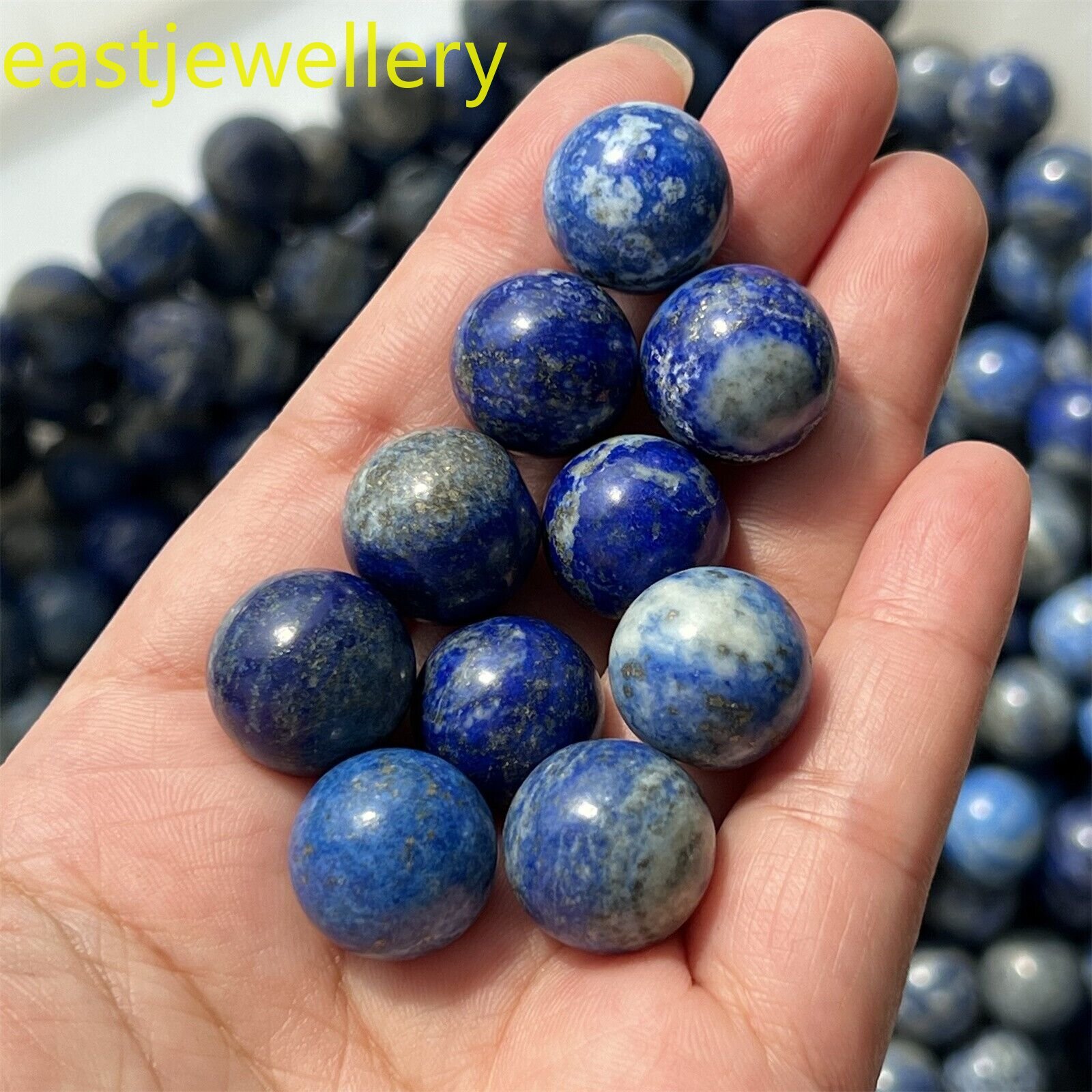 12pcs Natural Lapis Lazuli jasper ball quartz crystal carved Sphere gem 15mm+