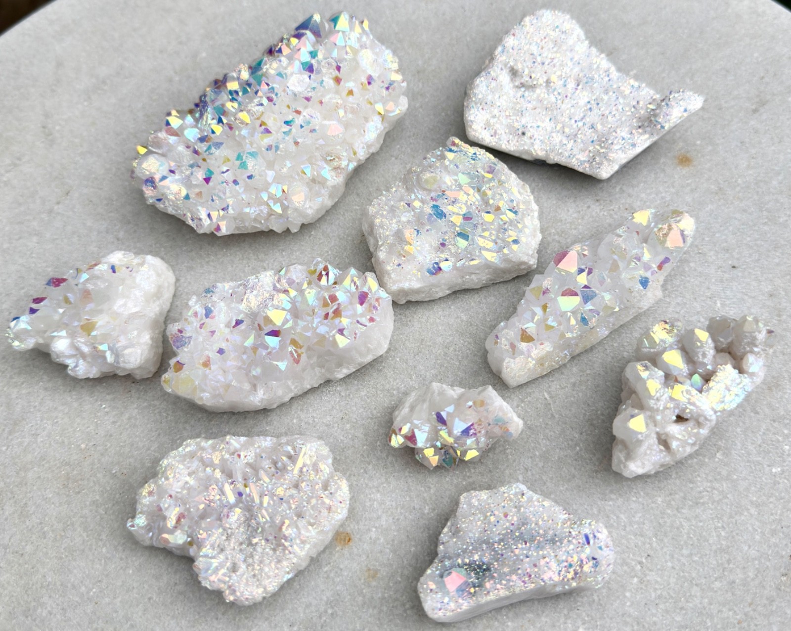Wholesale 2 Lbs Angel Aura Quartz Cluster Natural Crystal
