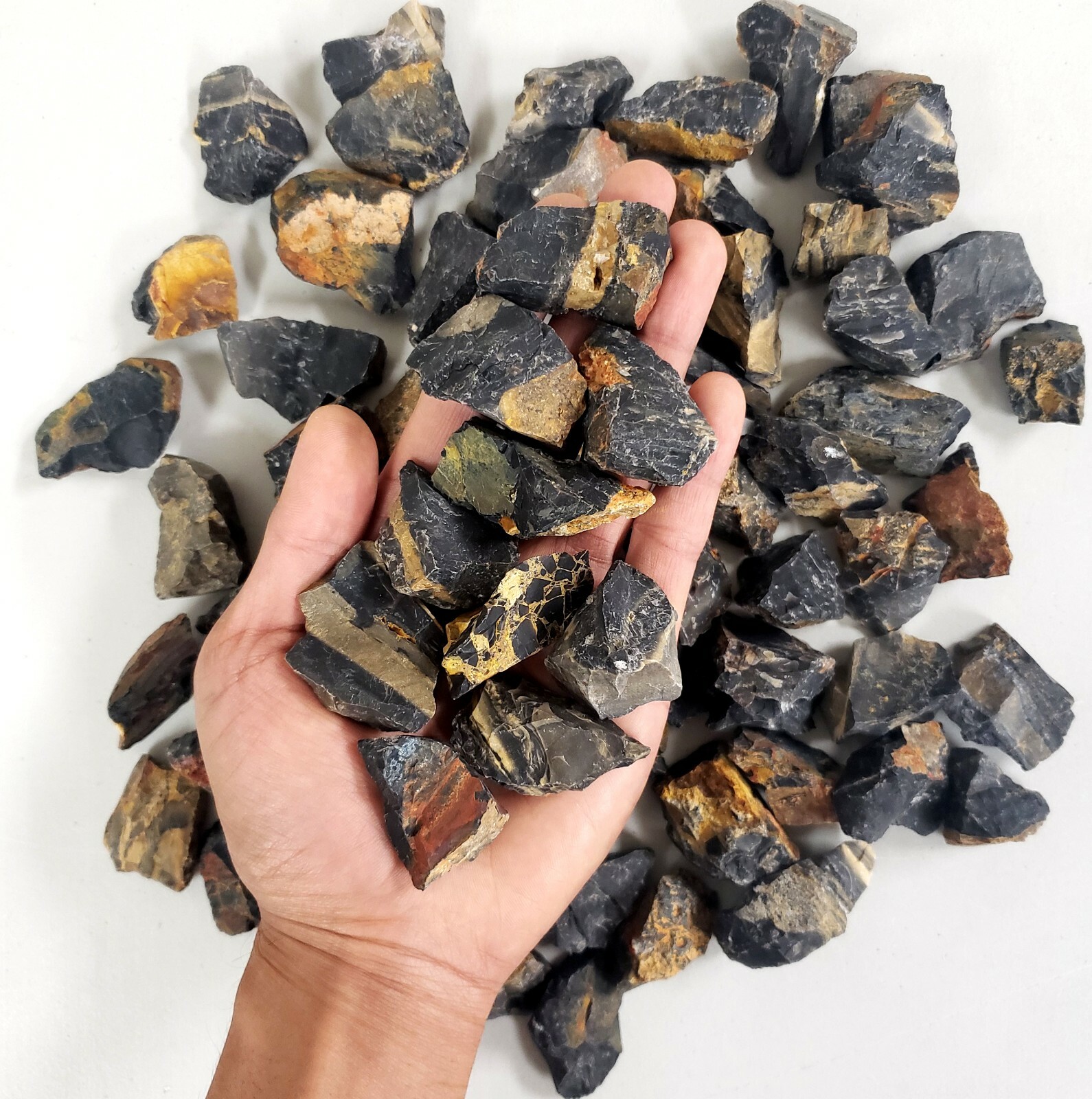 Black Onyx Stones – Bulk Raw Crystals from Brazil – Rough Stones Wholesale
