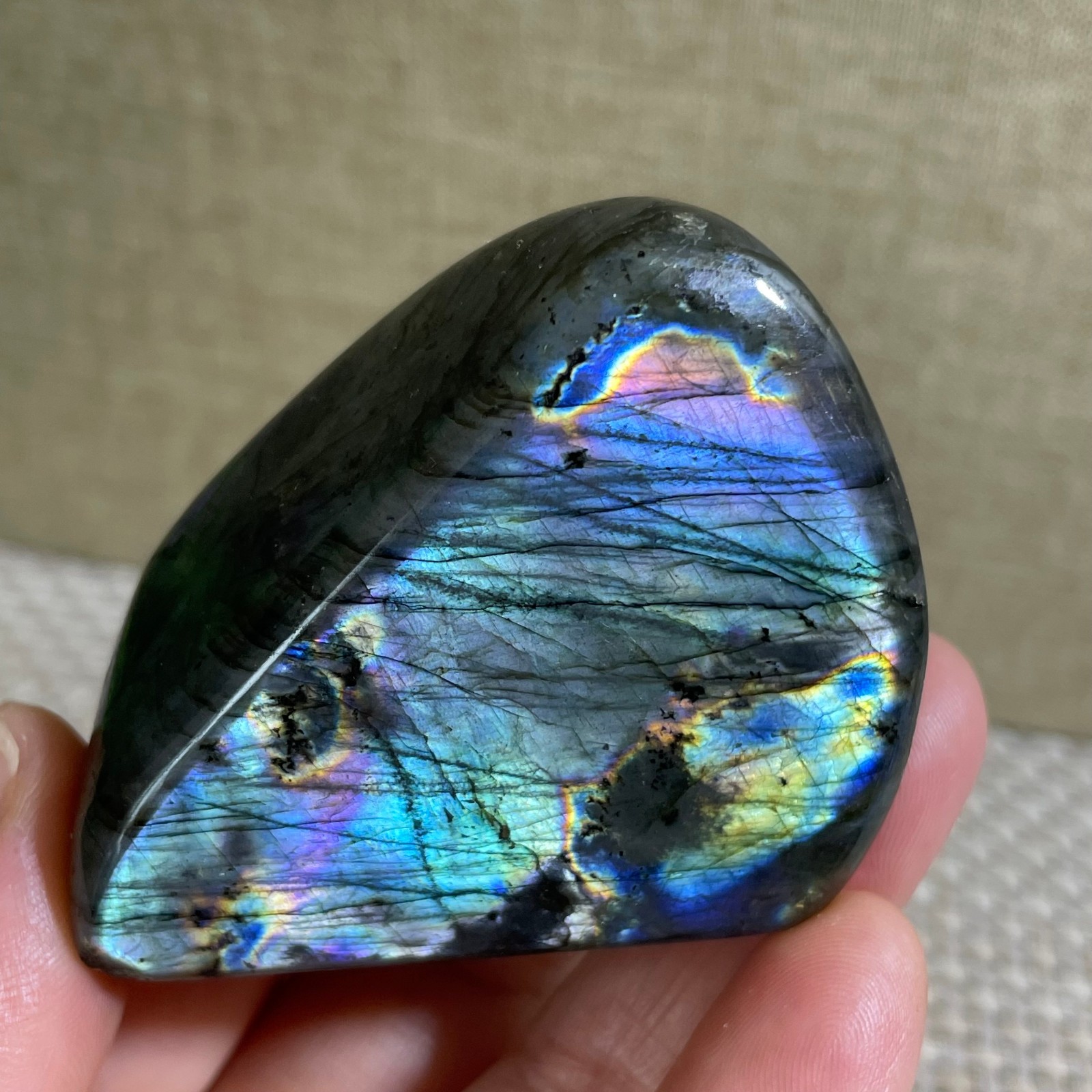 Natural Labradorite Crystal gemstone rough original Specimen 107g