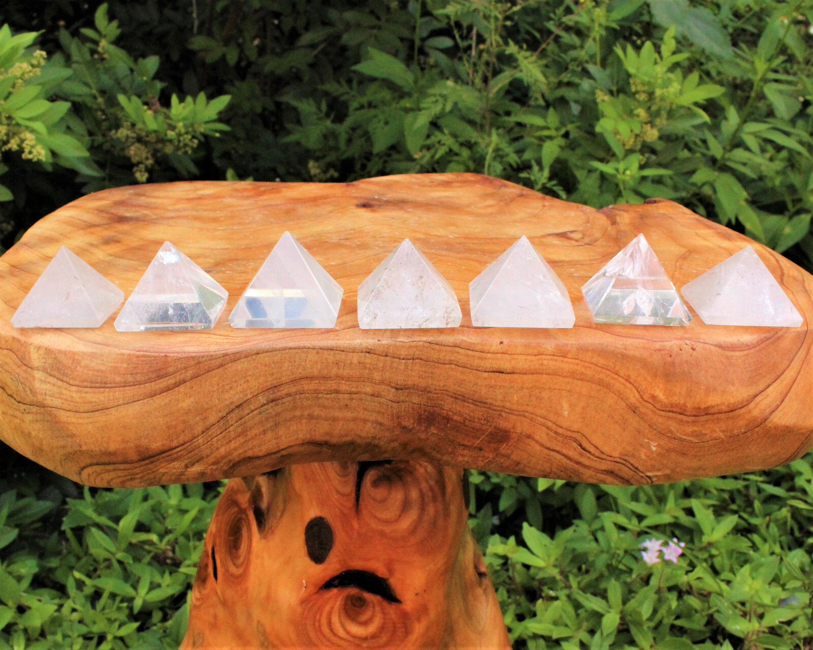 Clear Quartz Crystal Pyramid (Medium 1″ – 1.25″) Reiki Clear Quartz Pyramid