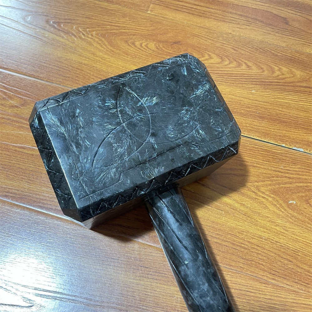 28.4LB 16.3″ Natural Garnet Large Hammer Crystal Heal Carving Quartz Decor