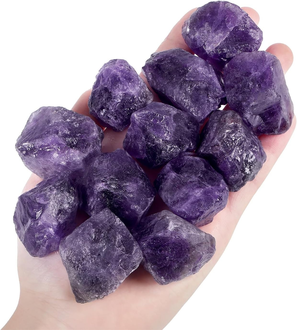 Amethyst Crystal Stones Bulk 20-30mm Rough Gemstones for Wire Wrapping