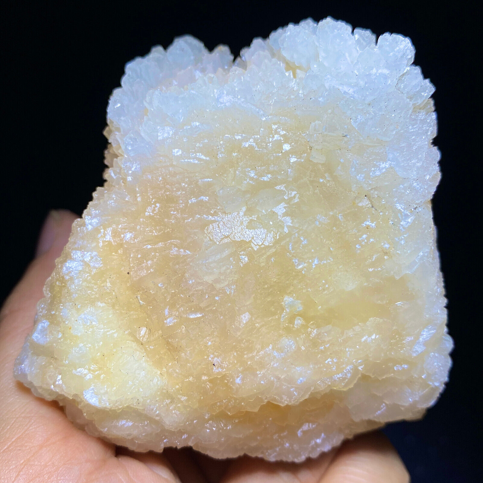 200g Beautiful Natural Yellow Triangle Calcite Crystal Cluster Mineral Specimen