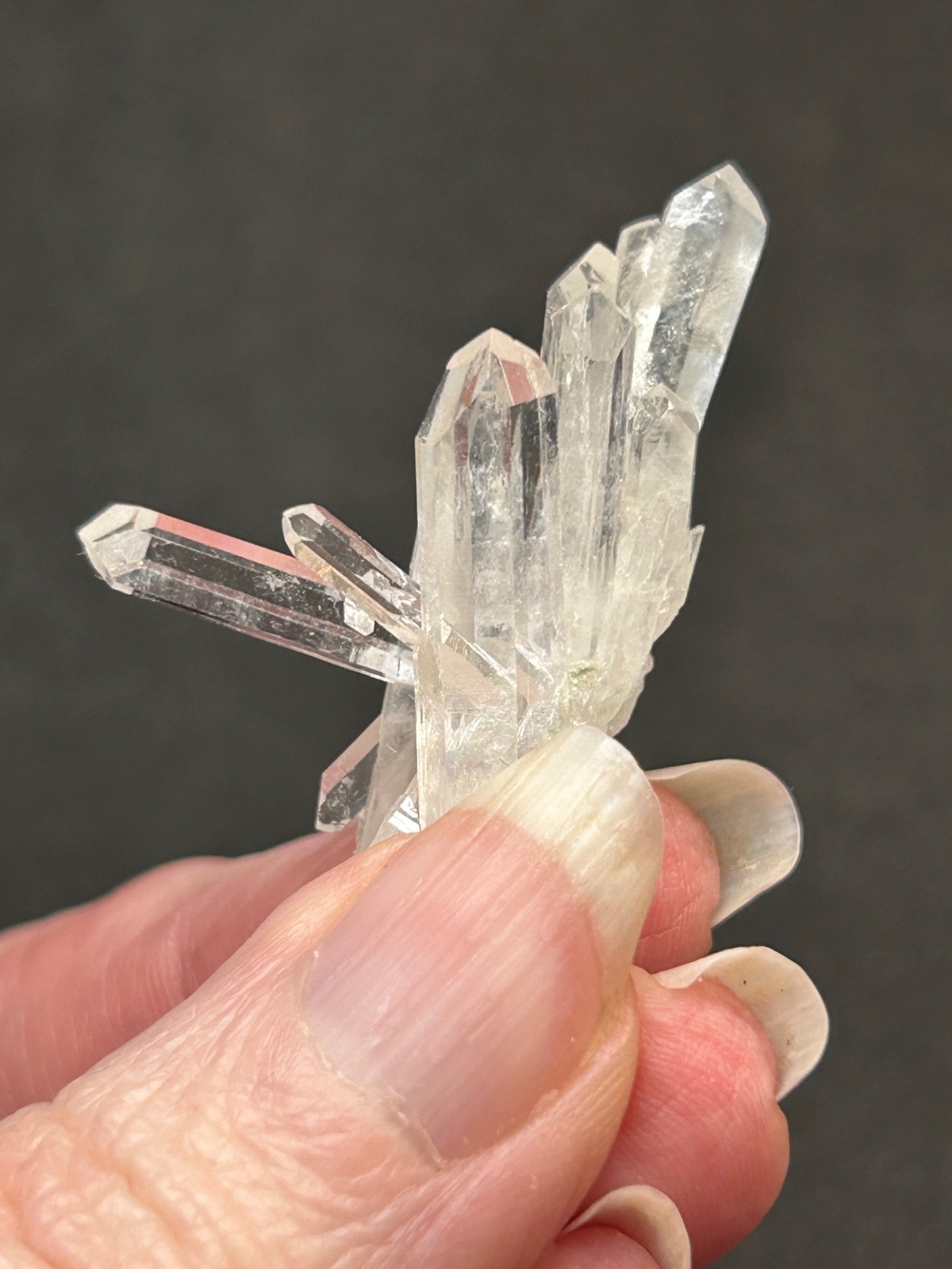 Natural Quartz Crystal Cluster from Pakistan 7.3g • Spray Formation #20