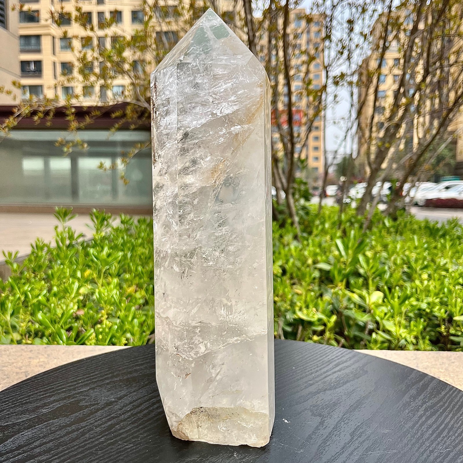 Clear Quartz Crystal Tower Point Home Office Desk Decor Ornament 6.5 lb