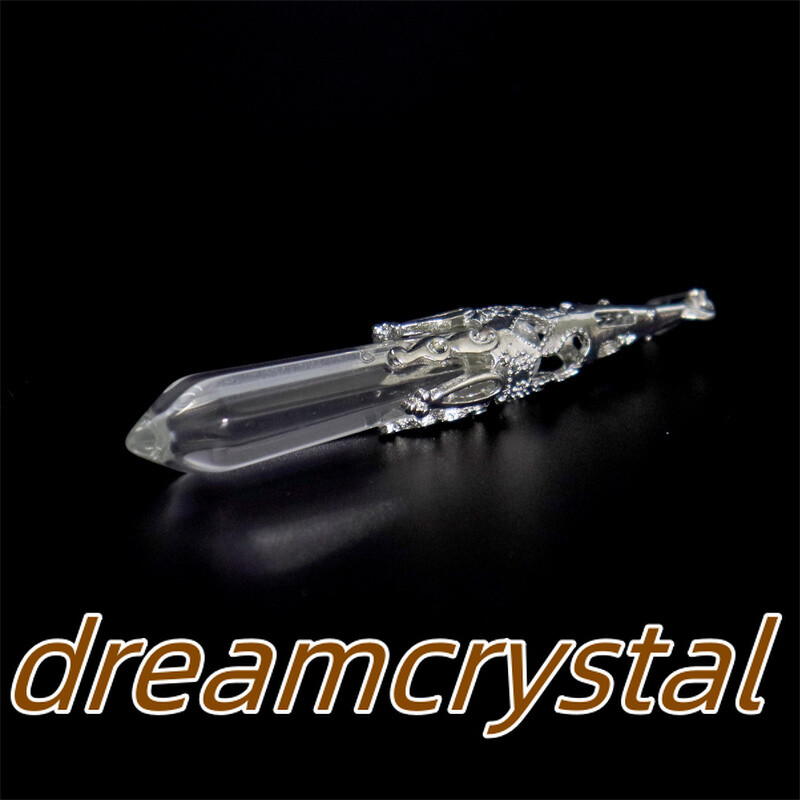 50pcs Mix Natural Quartz Crystal Alloy Soul Pendulum Pendant Reiki Random Gift
