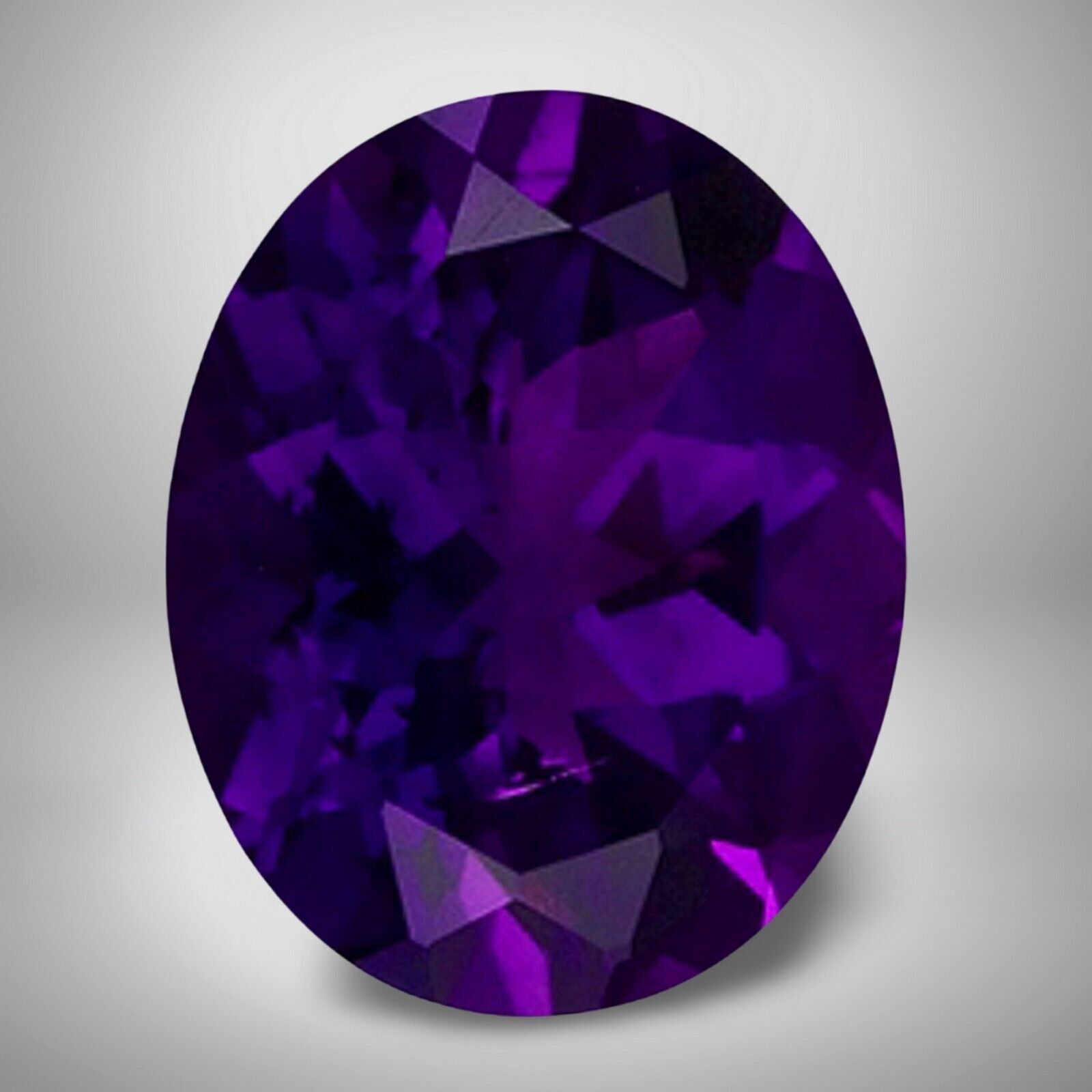 Amethyst Oval Cut Gemstone 1.20 Cts – 8×6 mm Vivid Precious Jewelry Gem