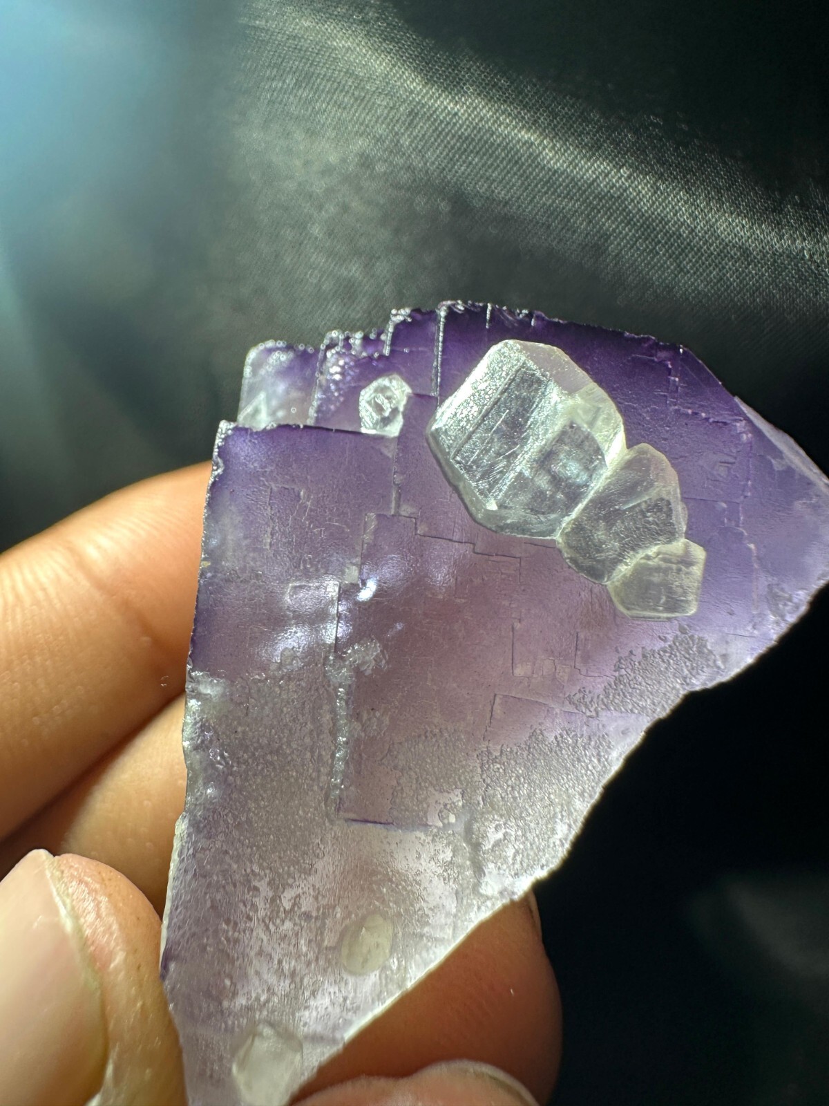 33g Natural Stone Triangle Shape Beautiful Flourite Crystal Specimen