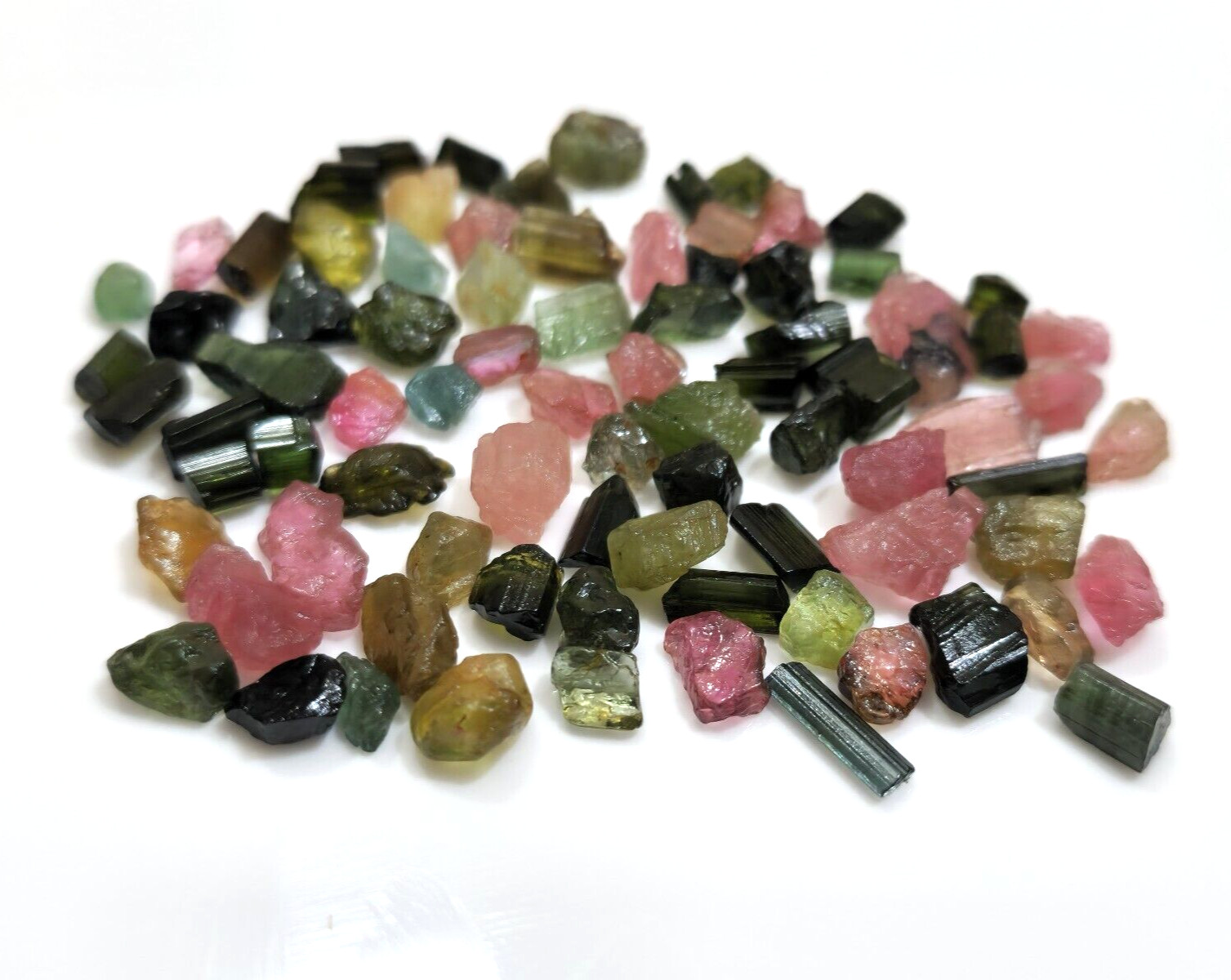 52.10 Crt Ravishing Multi Tourmaline Raw Size 4-8 MM For Jewelry Loose Gemstone