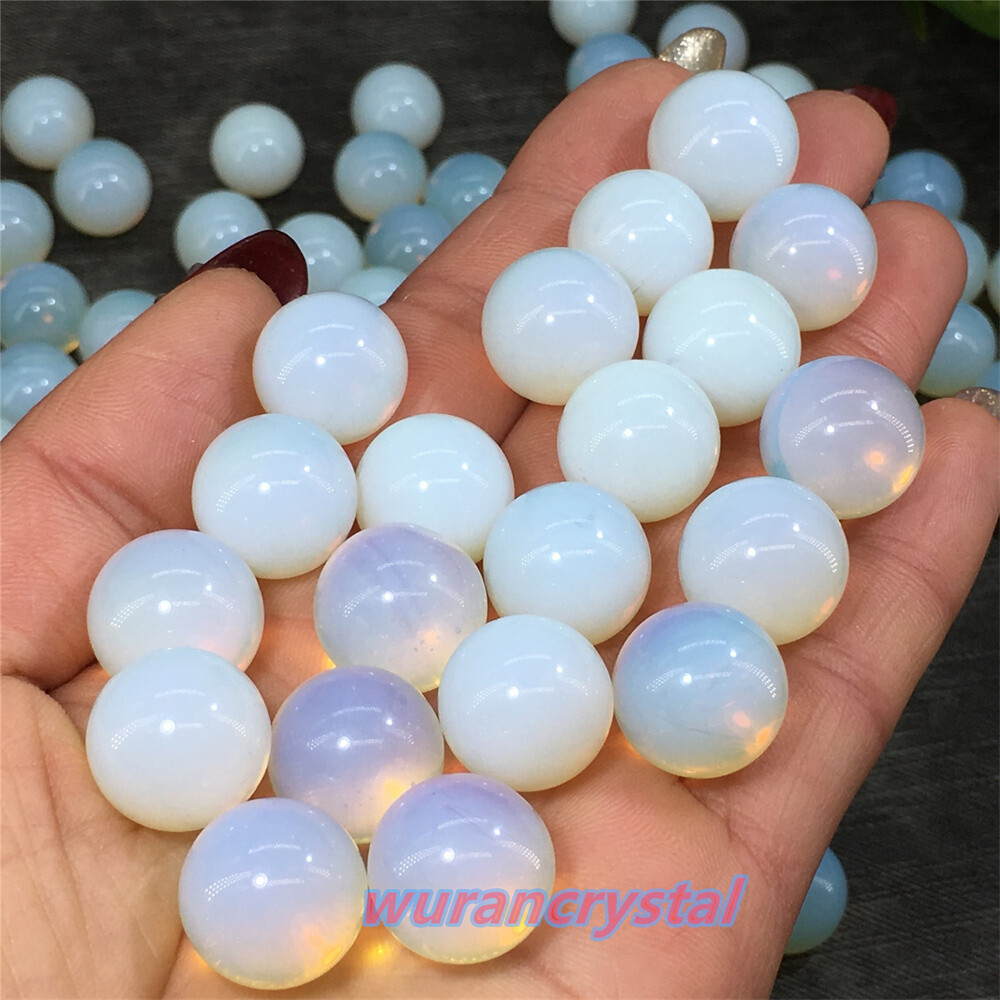 Top Opalite Gem Ball Quartz crystal skull reiki Healing Sphere Decor point 50pcs