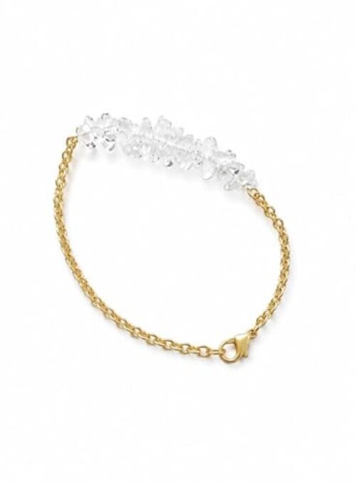 Clear Quartz Bracelet Crystal Healing Fashion Accessory Handcrafted TRANSPARENT