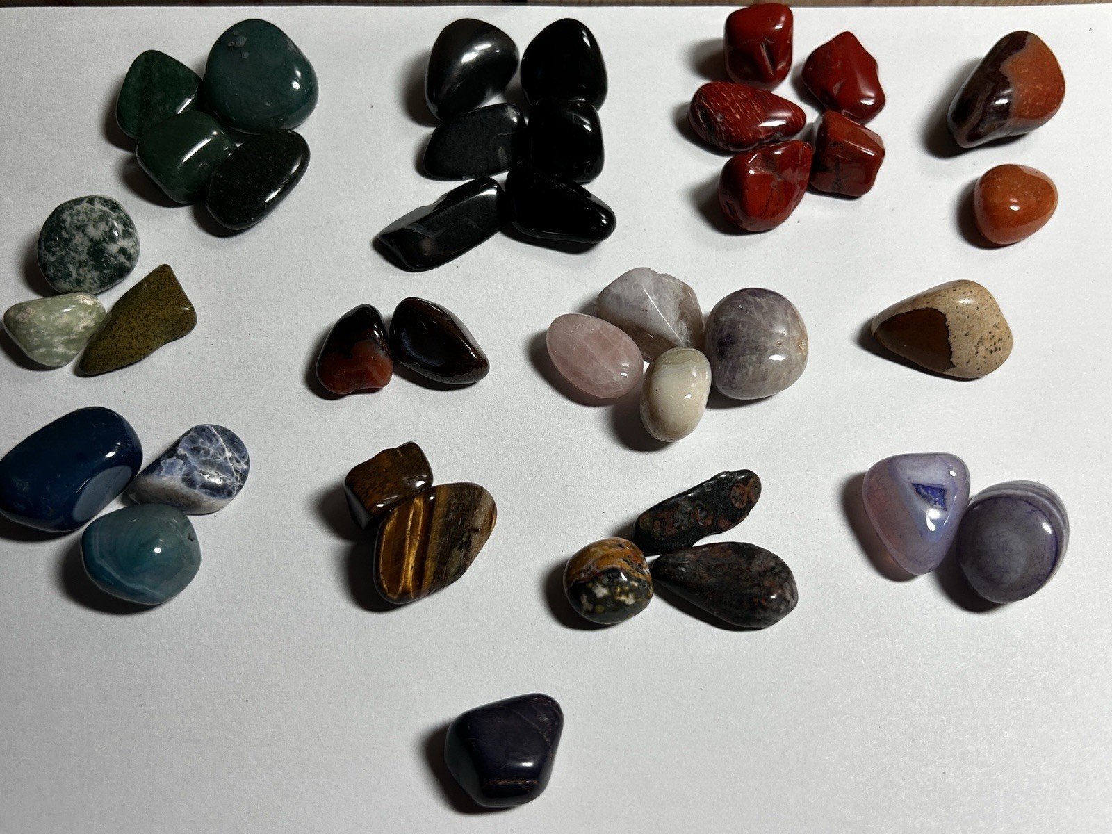 Mixed Tumbled Crystal & Gemstone Lot 12oz.(340g) Amethyst Quartz Jasper & More