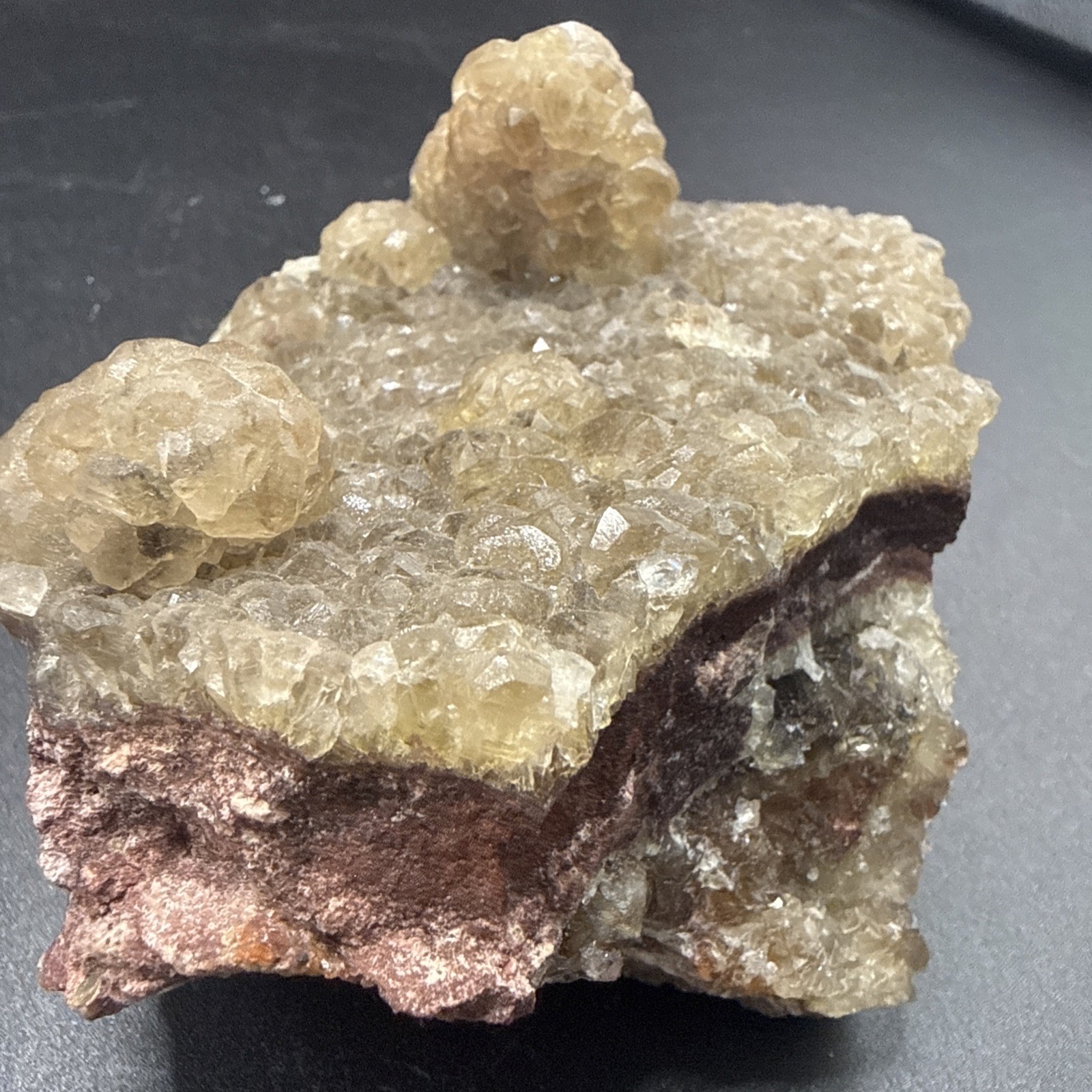 1.3Lb Natural Unique Yellow Octahedron Fluorite W/Iron! Crystals ,Minerals,Gifts