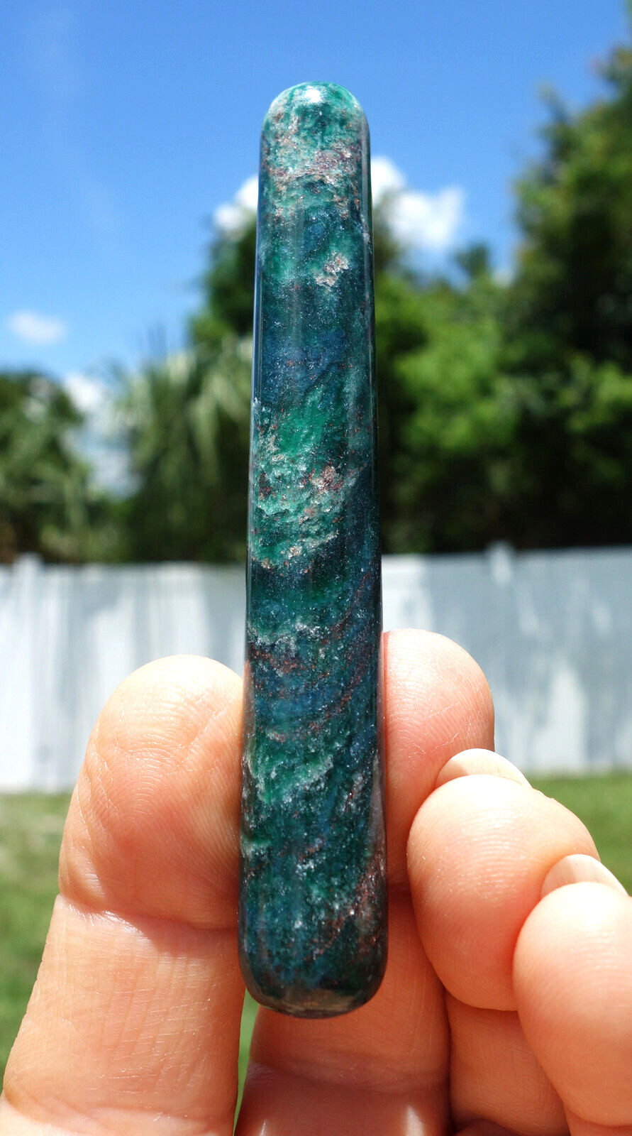 Fantastic Rare Green EMERALD Quartz Crystal MASSAGE Wand For Sale Brazil