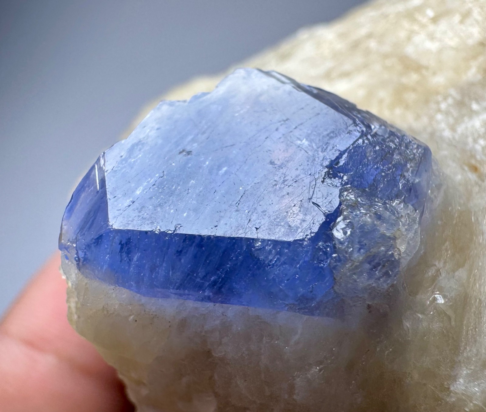 192 Gr Blue Hakmanite Crystal On Matrix From Badakhshan Afghanistan