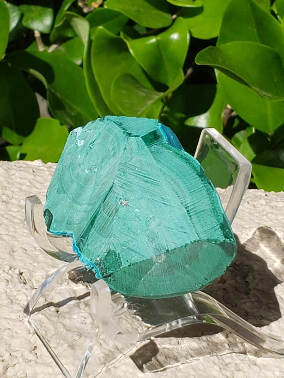 Malachite with Chrysocolla Mineral Velvet Unpolished Crystal Specimen, 86g