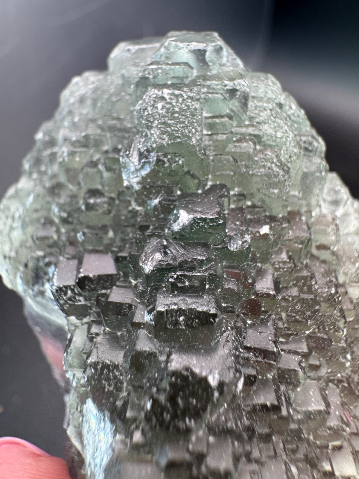 6692 Excellent Green Stepped Fluorite Fu Jian 152g