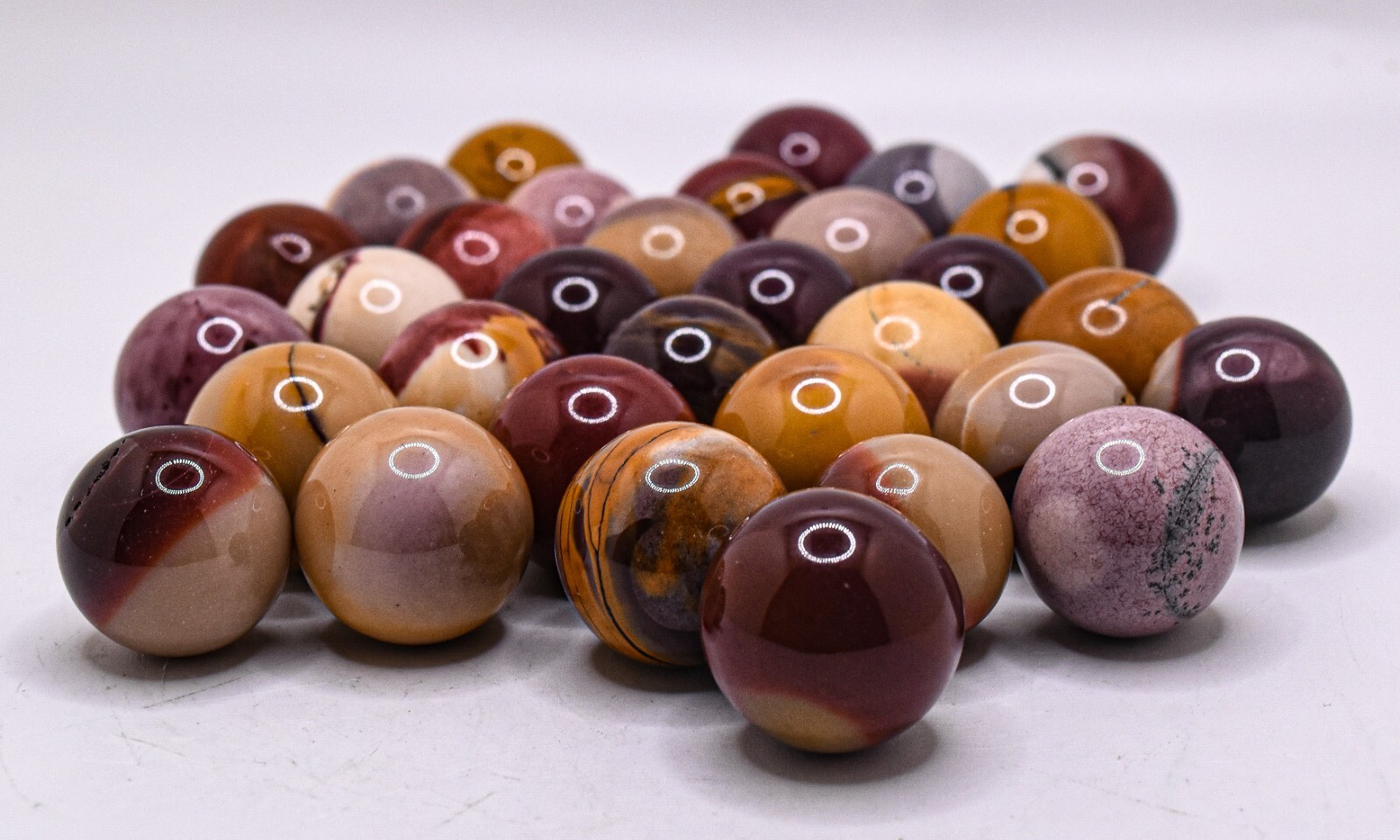 20mm Mookaite Jasper Sphere Polished Multicolor Crystal Mineral – Australia 1PC