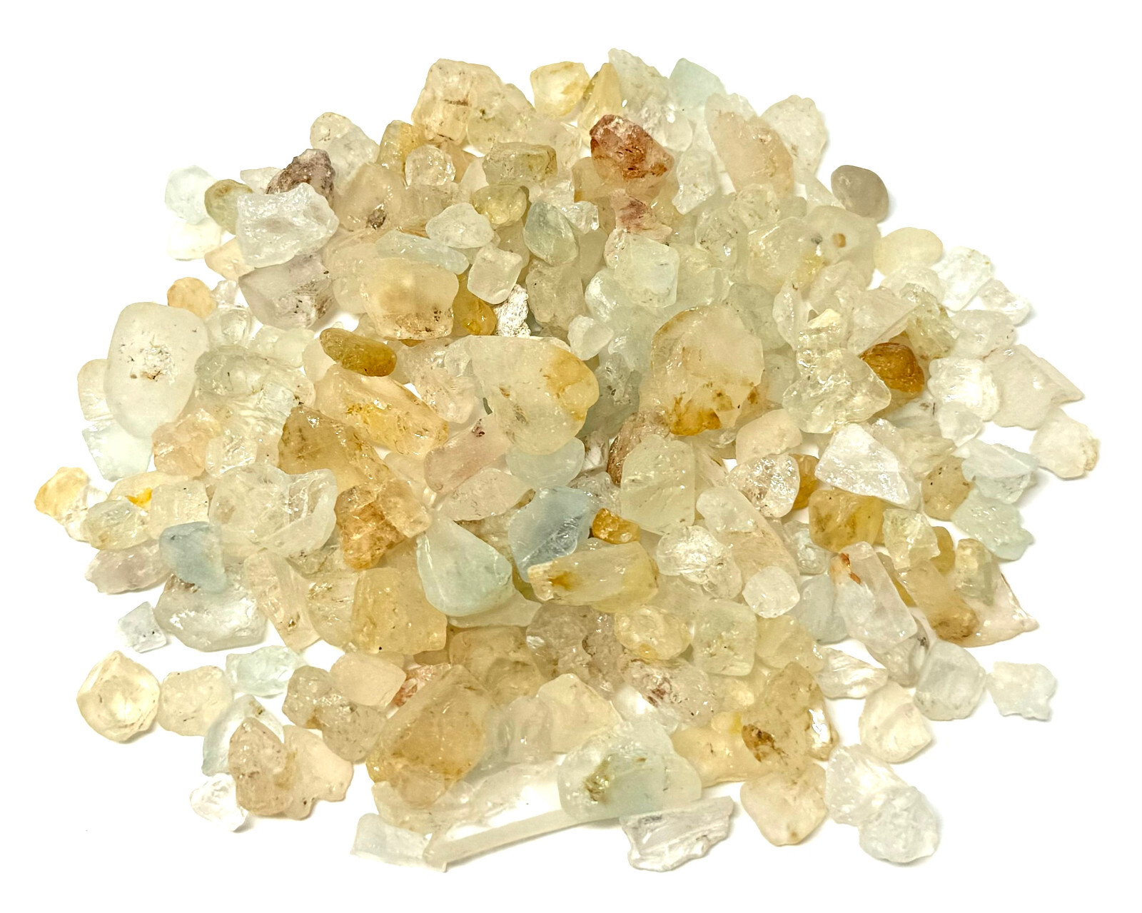 Natural Topaz Chips Crystal Collection 1/2 lb Box Lot (Rough Topaz, 8 oz)